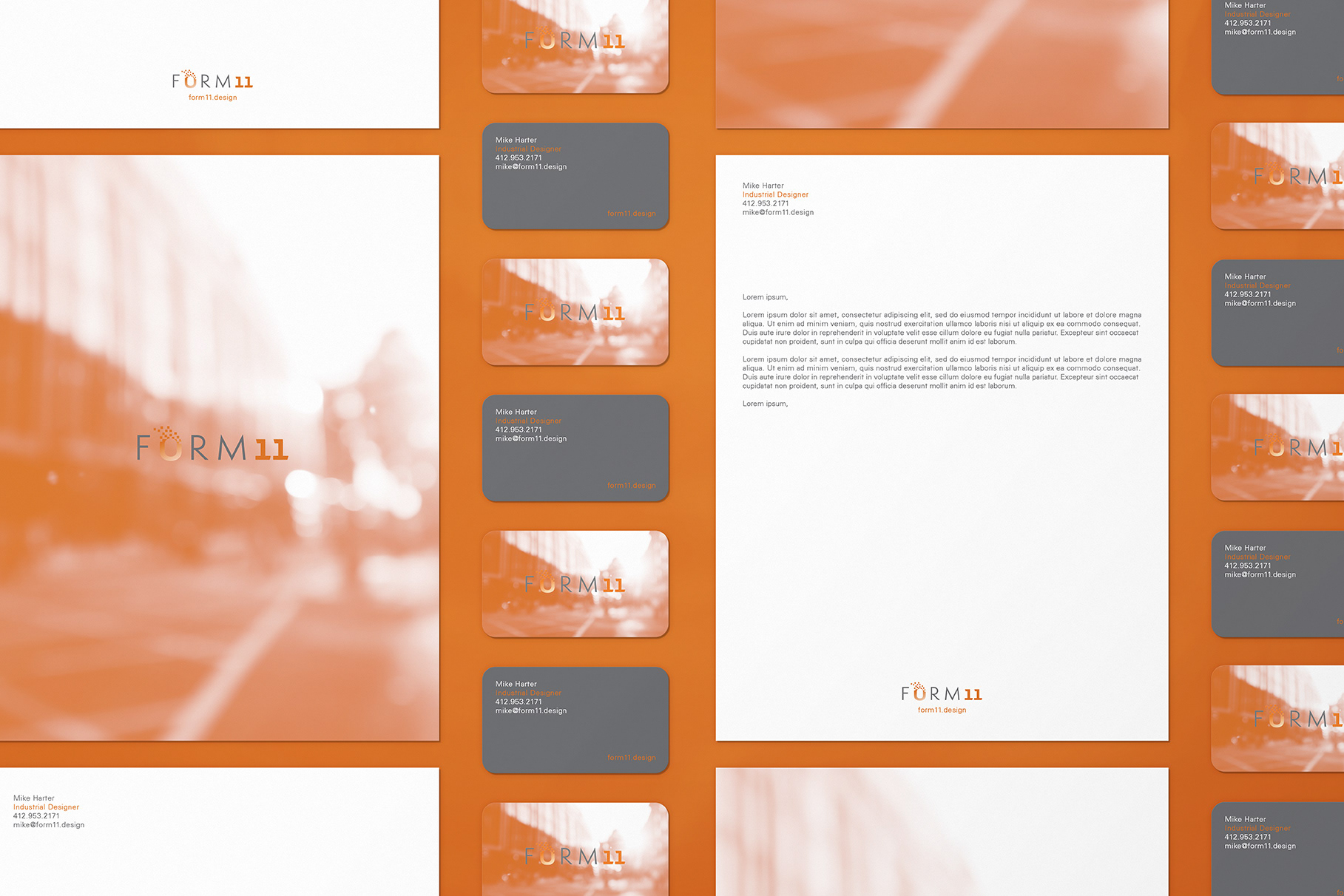 Form11 stationary designed by Andrew Thompson