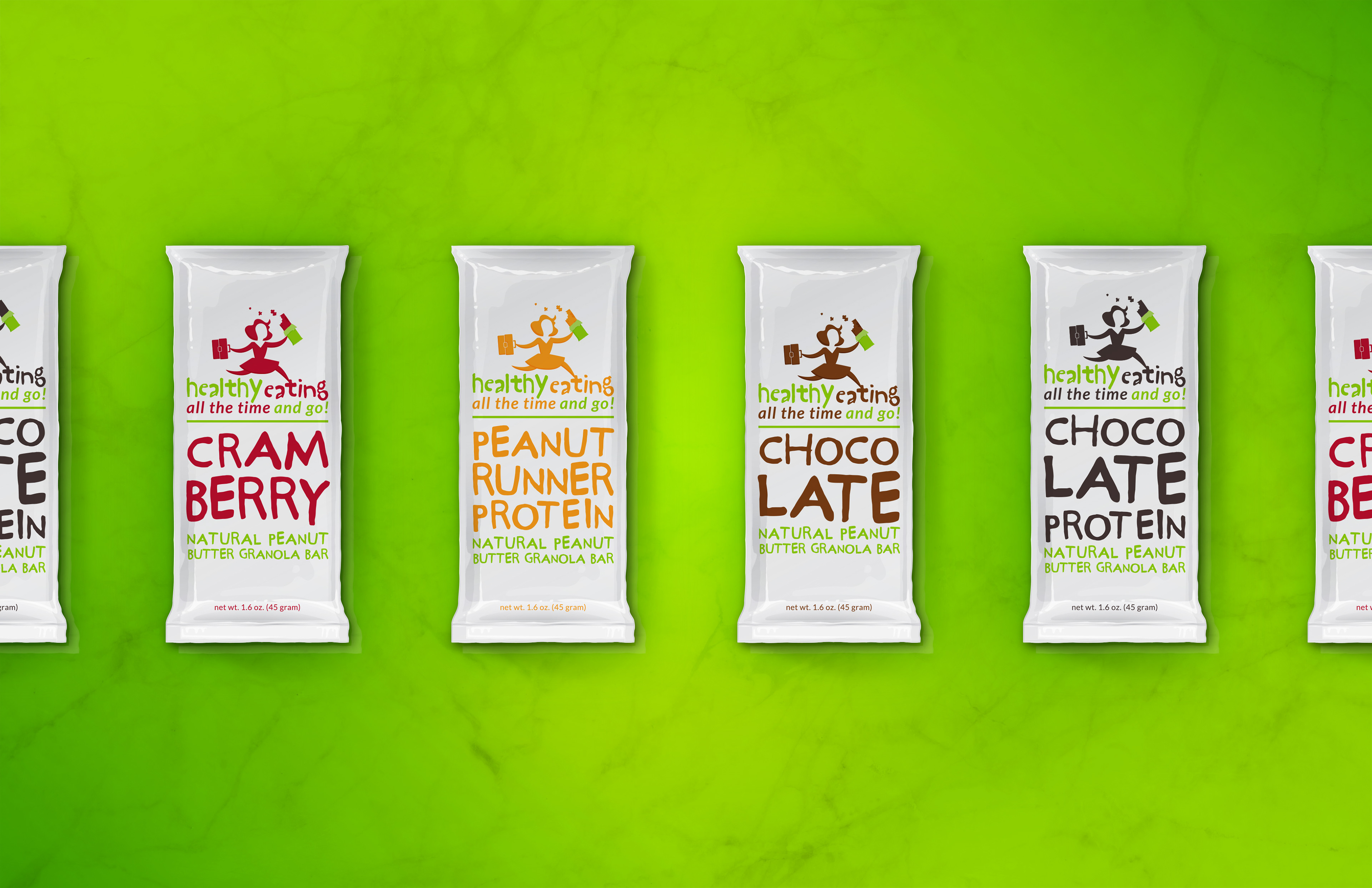 Healthy Eating All The Time and Go packaging concepts designed by Andrew Thompson