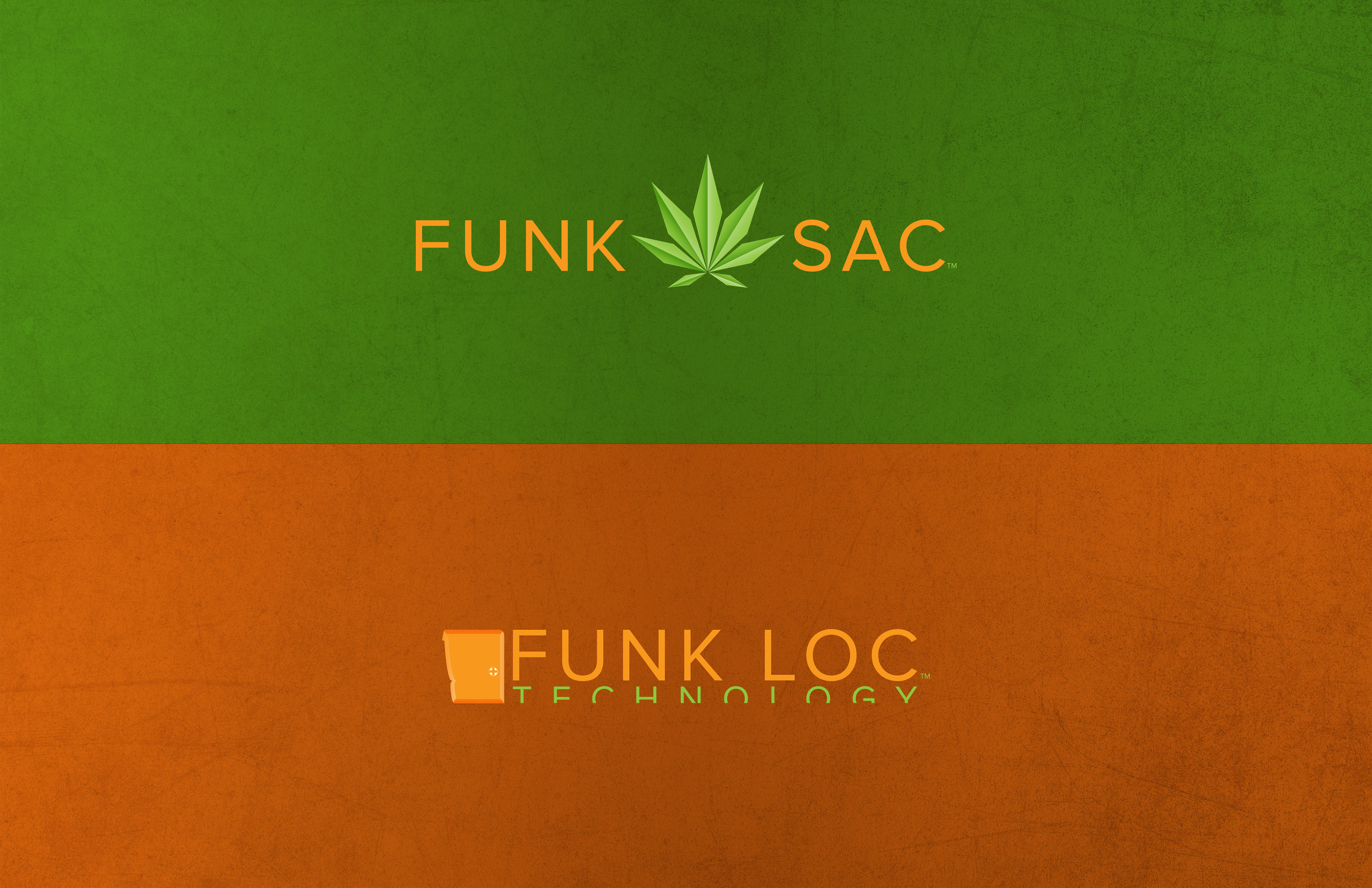 Funk Sac and Funk Loc logo concepts by Andrew Thompson
