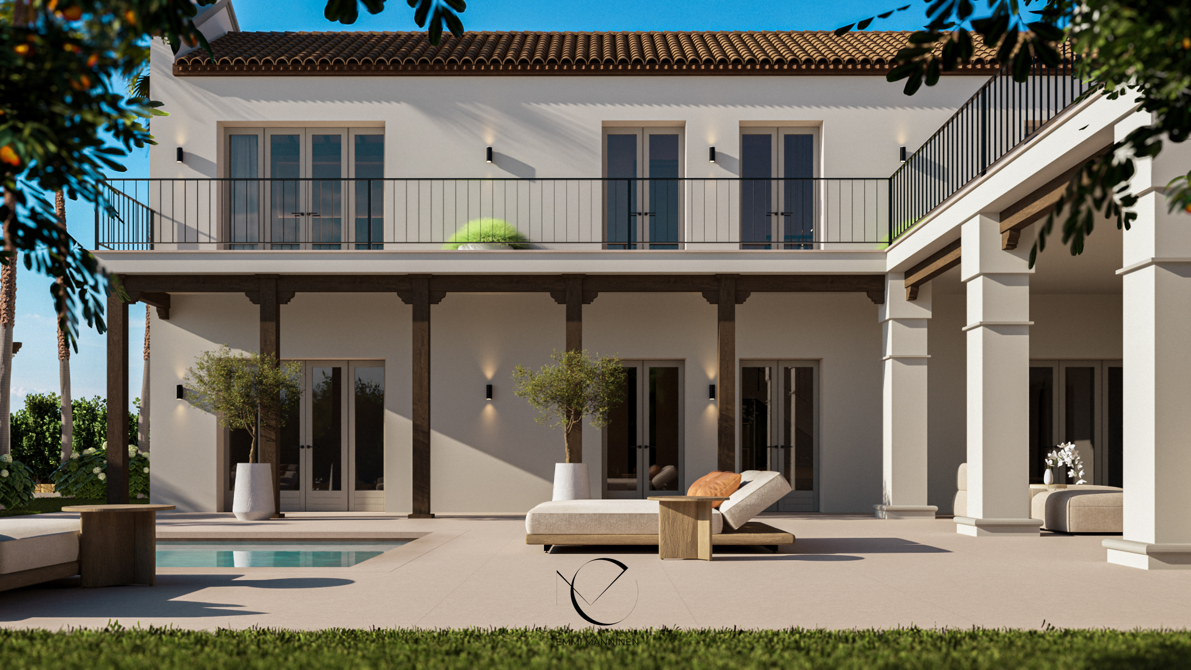 GARDEN AND POOL