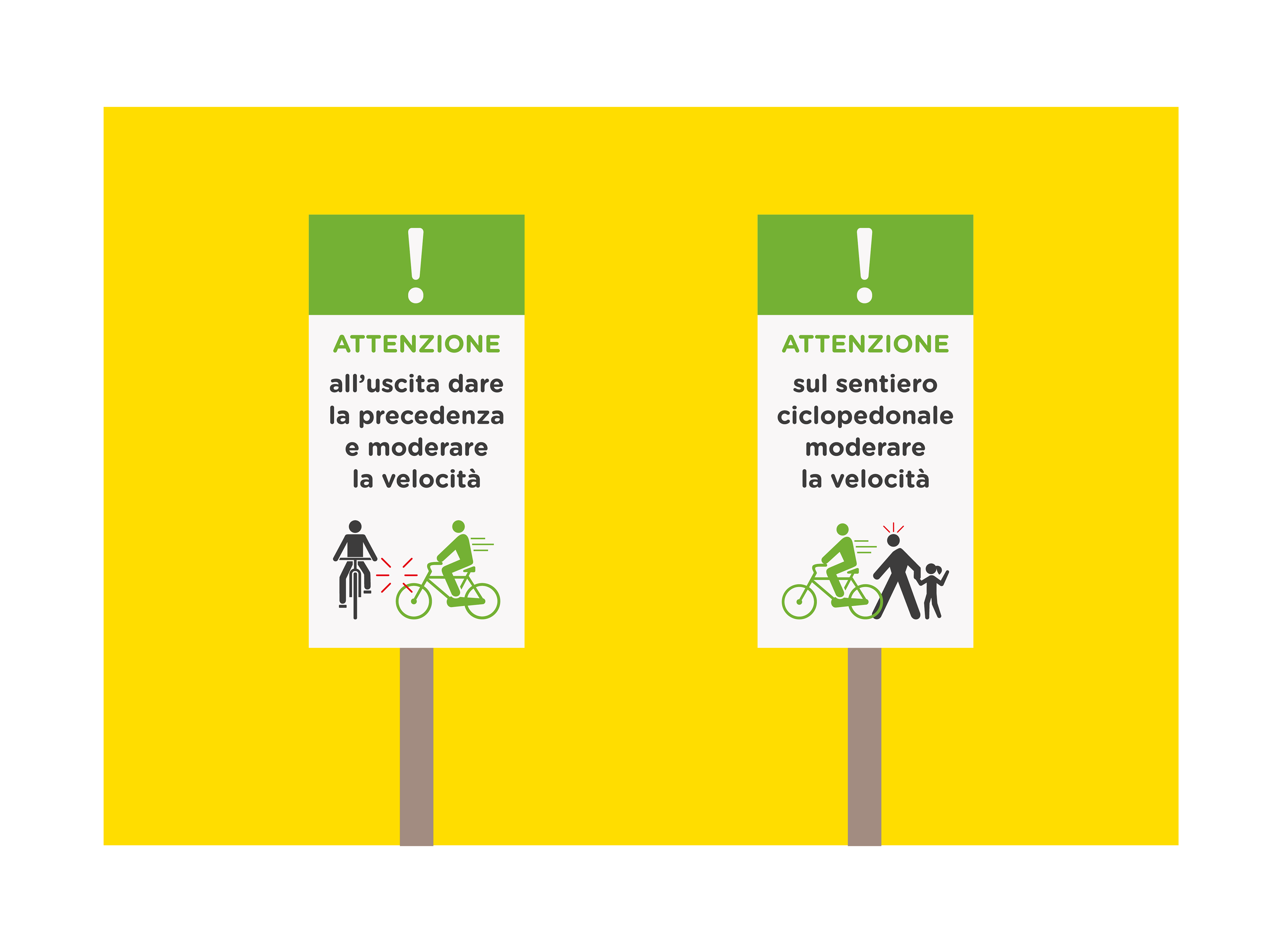 David Gil — Parco Naturale Cervia, Environmental graphics, warning panels