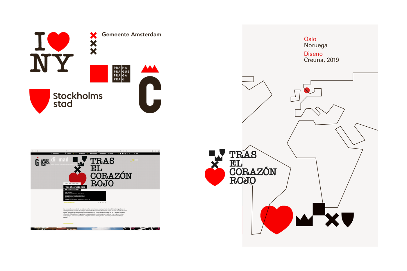 David Gil — Tras el corazón rojo, visual identity
