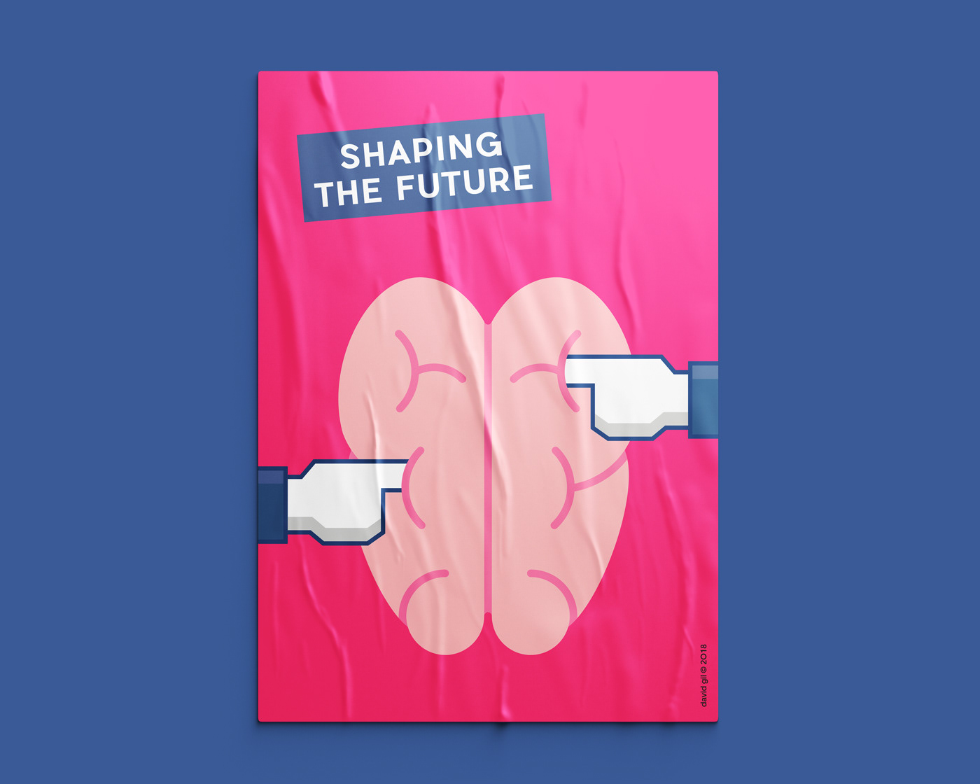 David Gil — Shaping the future poster