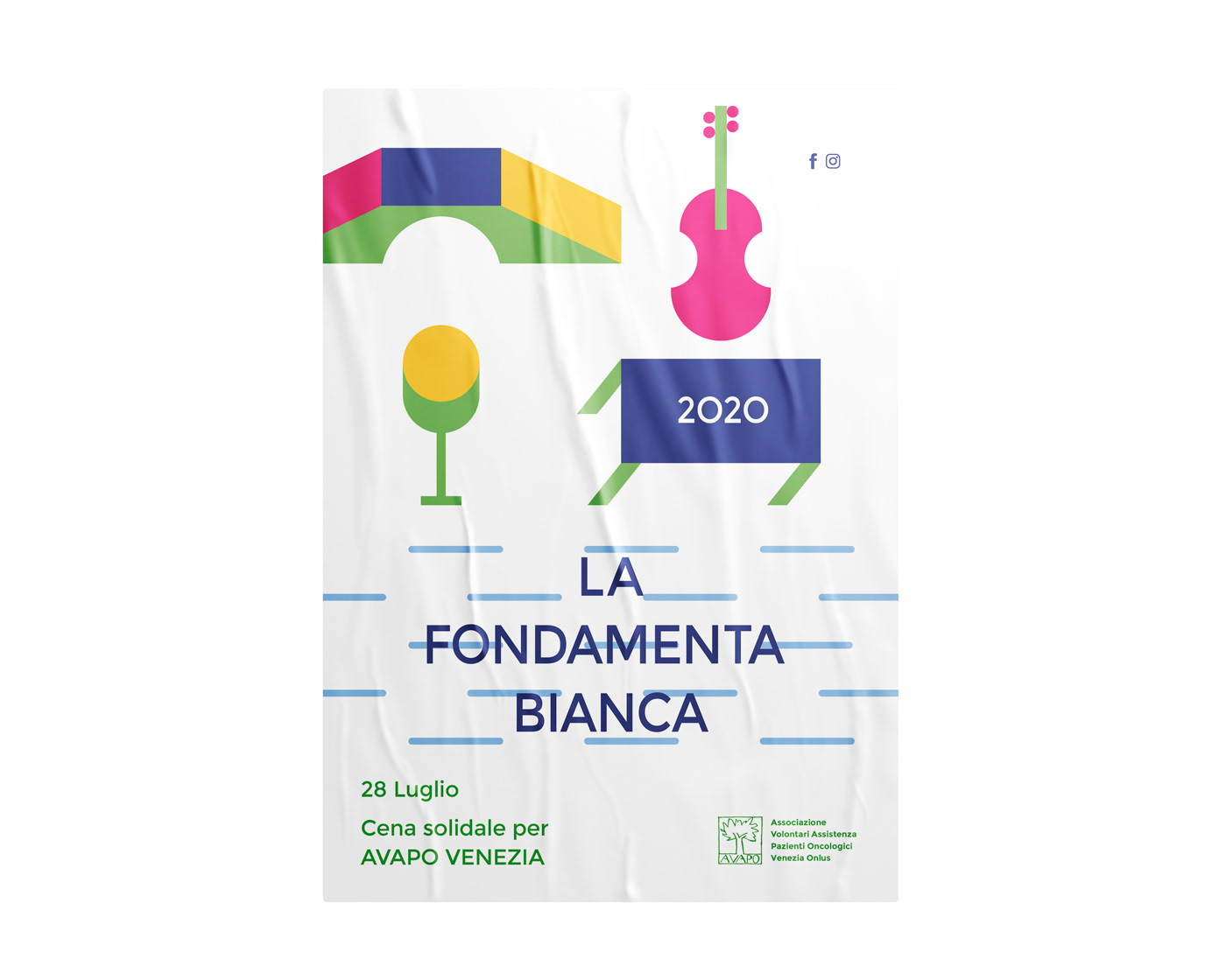 David Gil — La Fondamenta Bianca 2020, visual design, poster