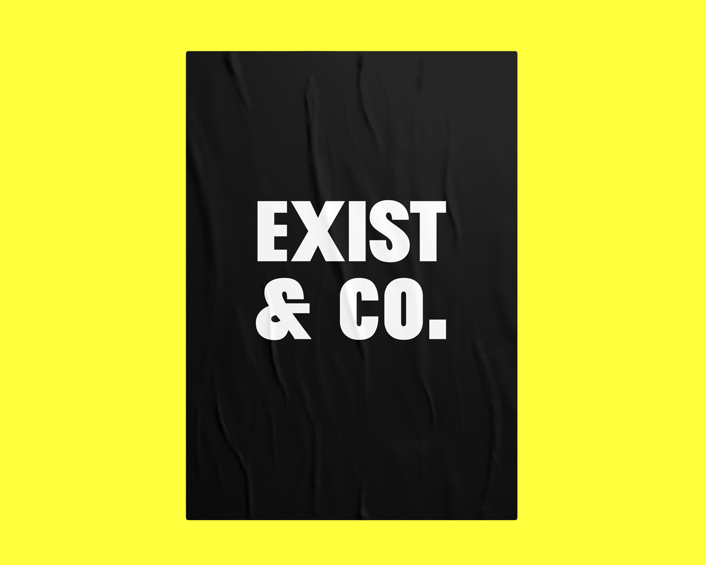 David Gil — Exist & Co., poster