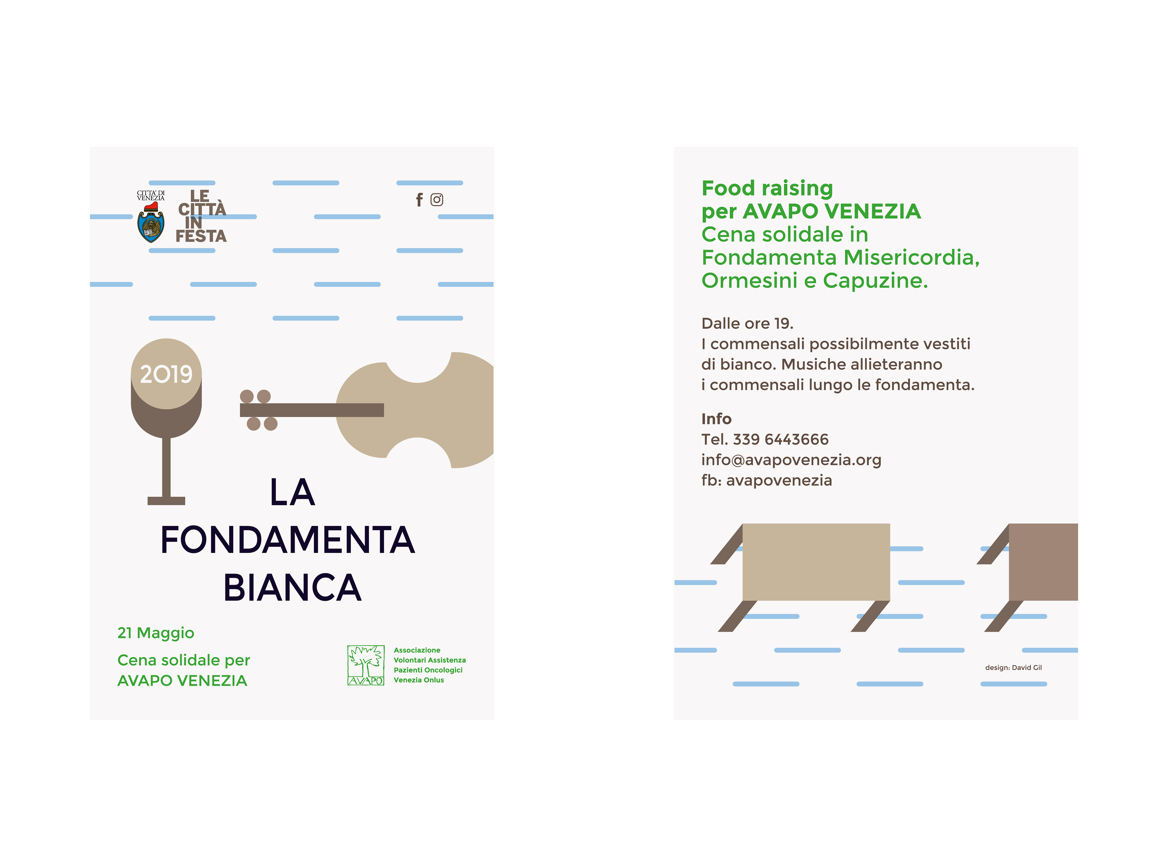 David Gil — La Fondamenta Bianca, flyer, 2019