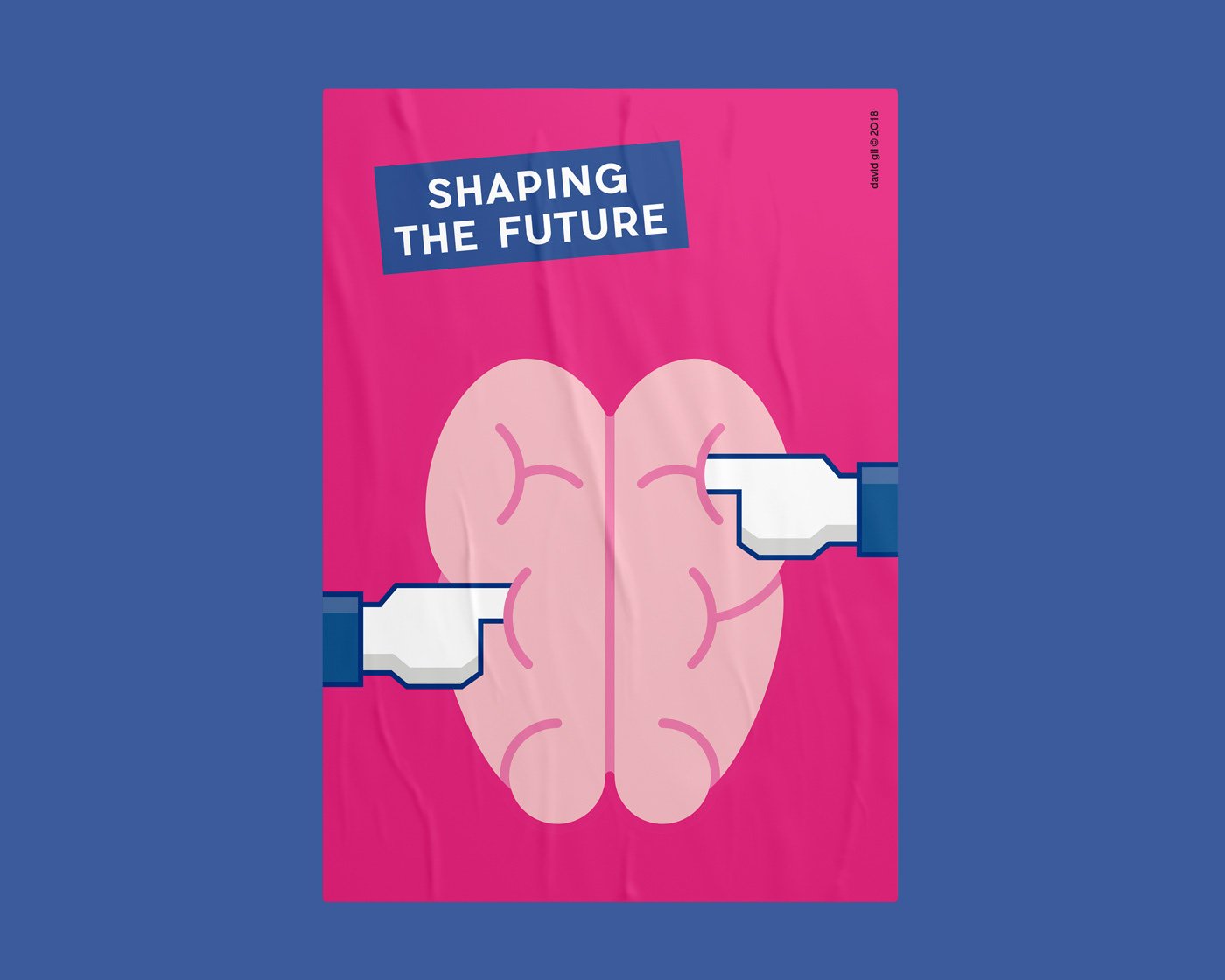 David Gil — Shaping the future poster