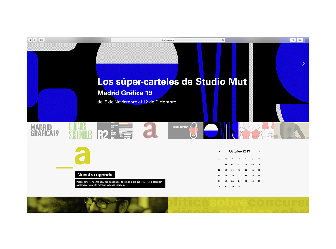 David Gil — Los súper-carteles de Studio Mut, visual identity, web promotion