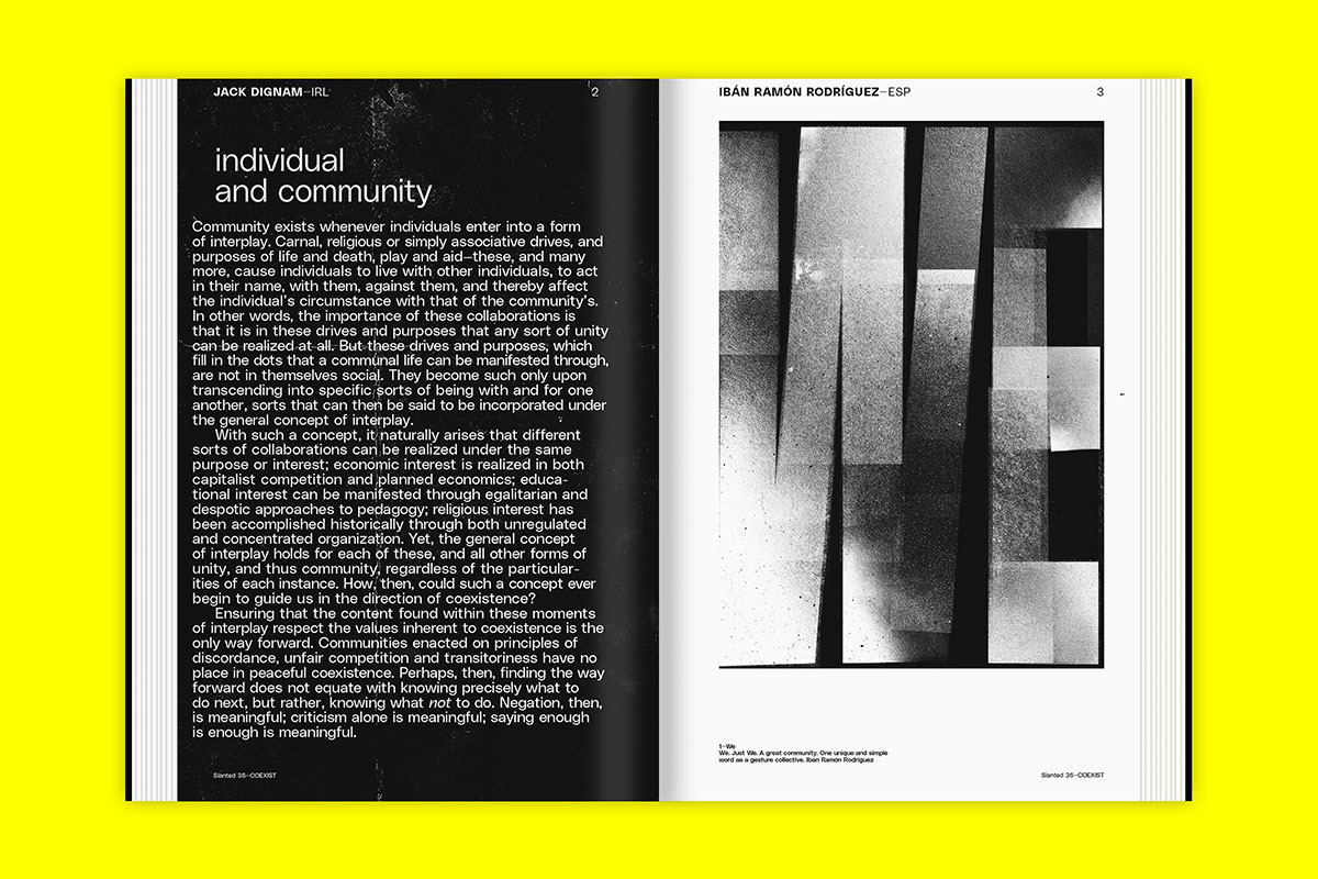 David Gil — News, COEXIST Slanted Magazine 36, publication