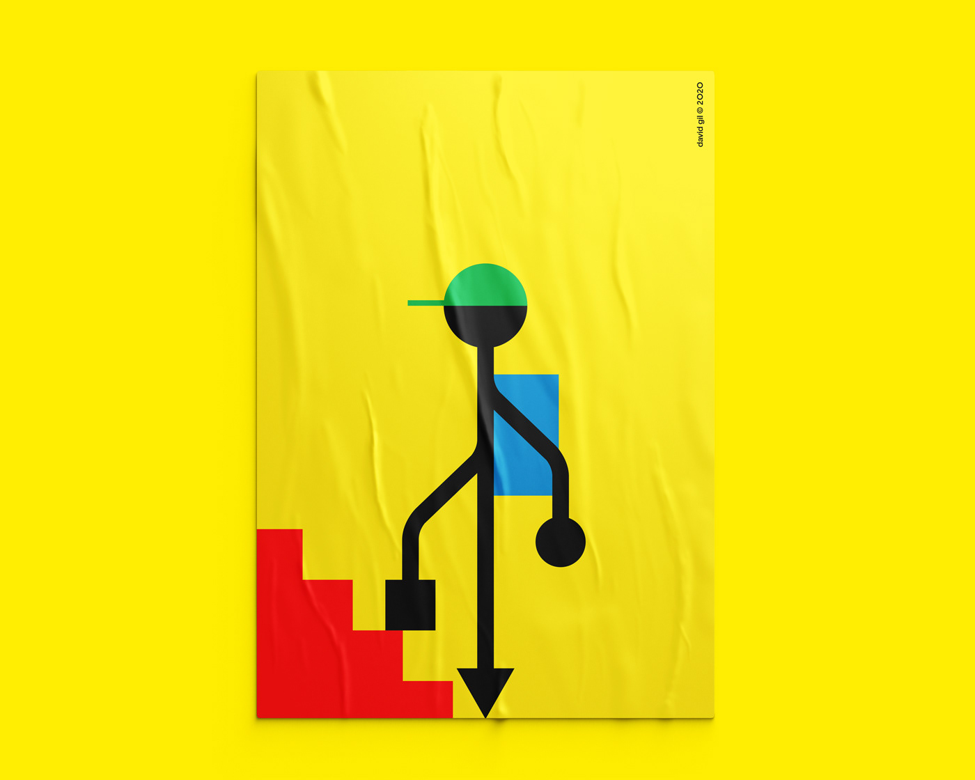 David Gil — Digitale presente poster, SIGNS FOR campaign