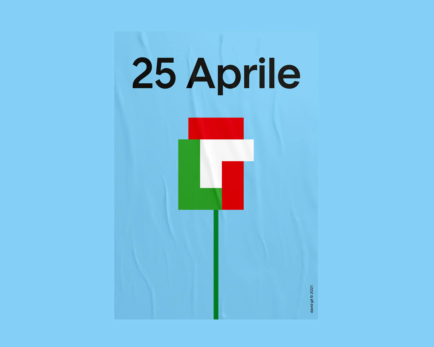 David Gil — 25 Aprile and St Mark Feast, Poster