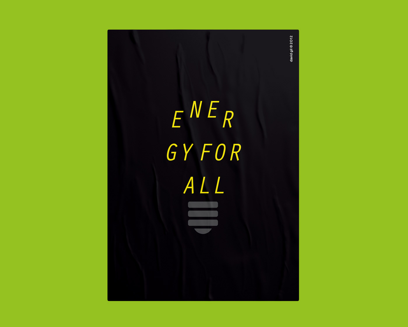 David Gil — Energy for all, poster