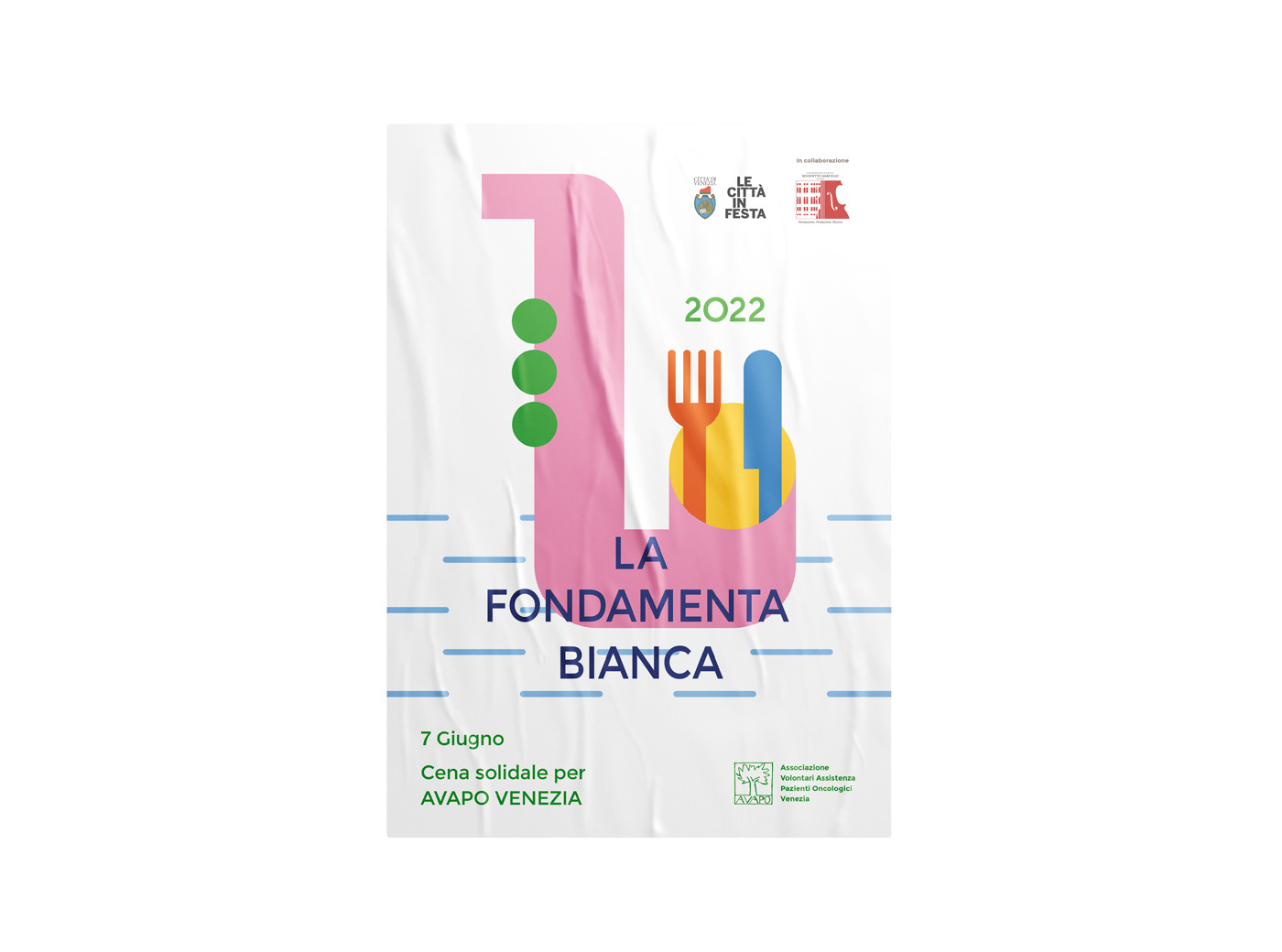 David Gil, La Fondamenta Bianca, visual identity, poster 2022