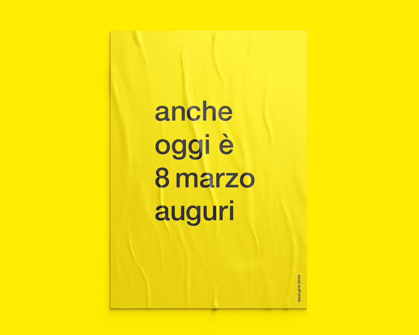 David Gil — 8 Marzo poster