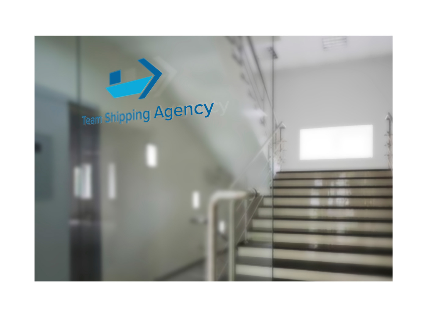 David Gil — Team Shipping Agency, applicazione del logotipo