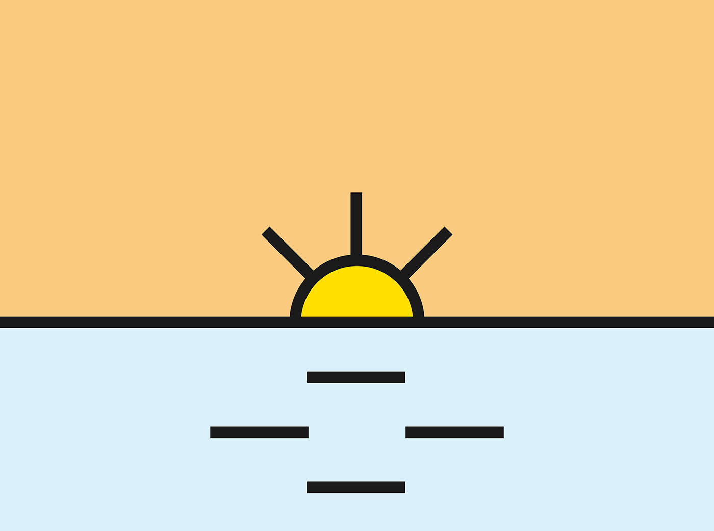 David Gil - Visual identity, Festa in laguna, illustrazione mare