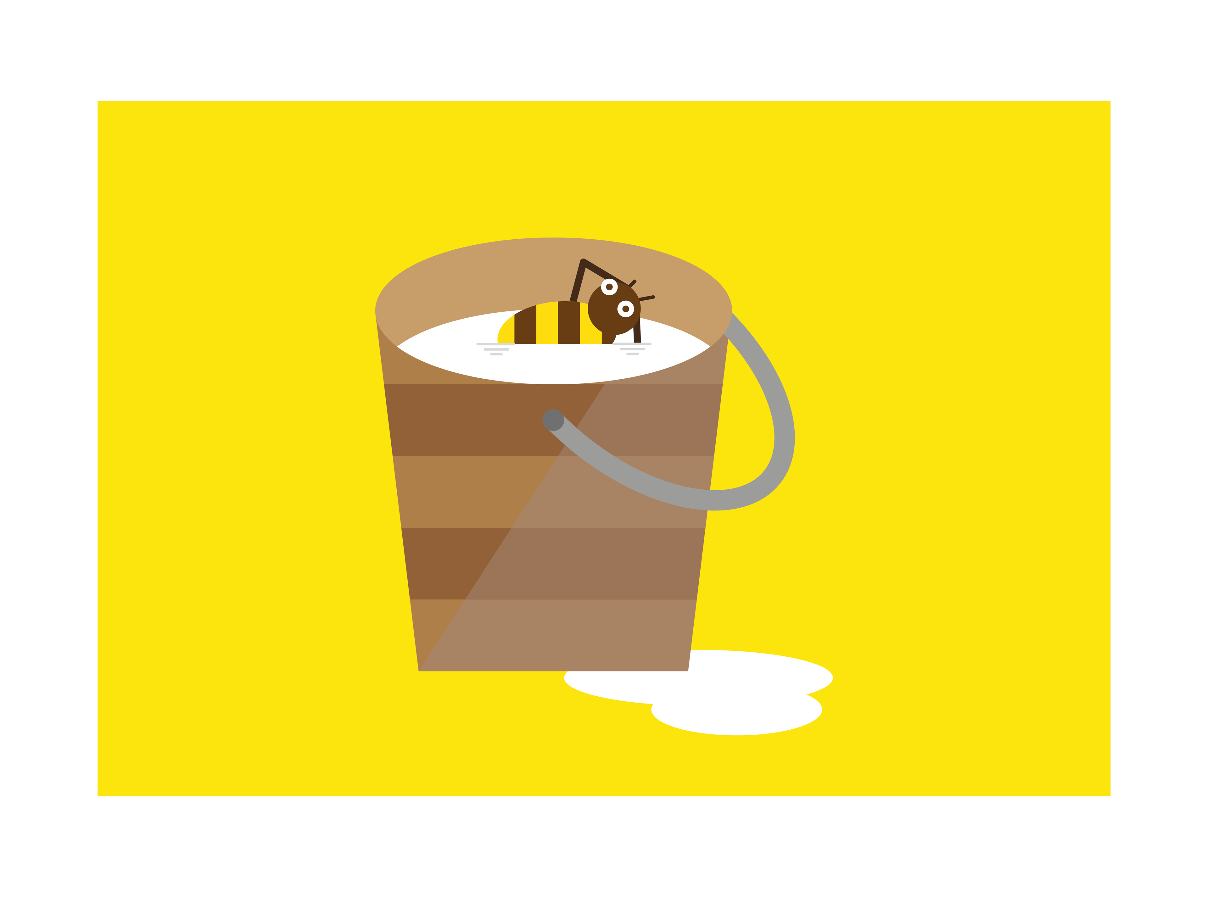 David Gil — Ice cream shop, illustration, detail