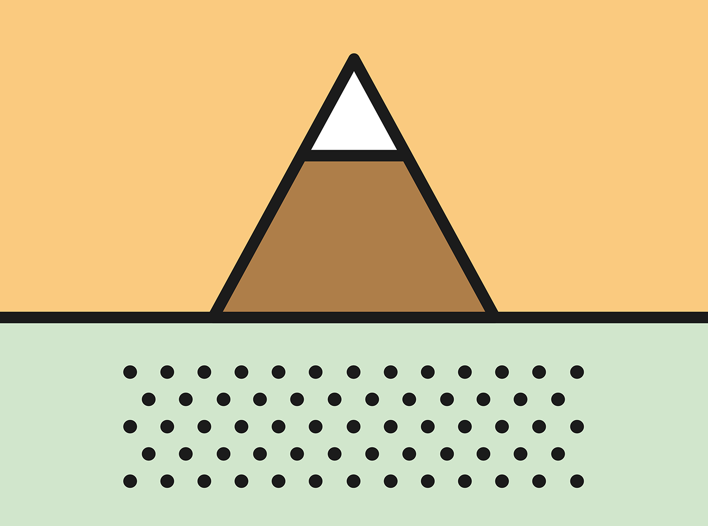 David Gil - Visual identity, Festa in laguna, illustrazione montagna