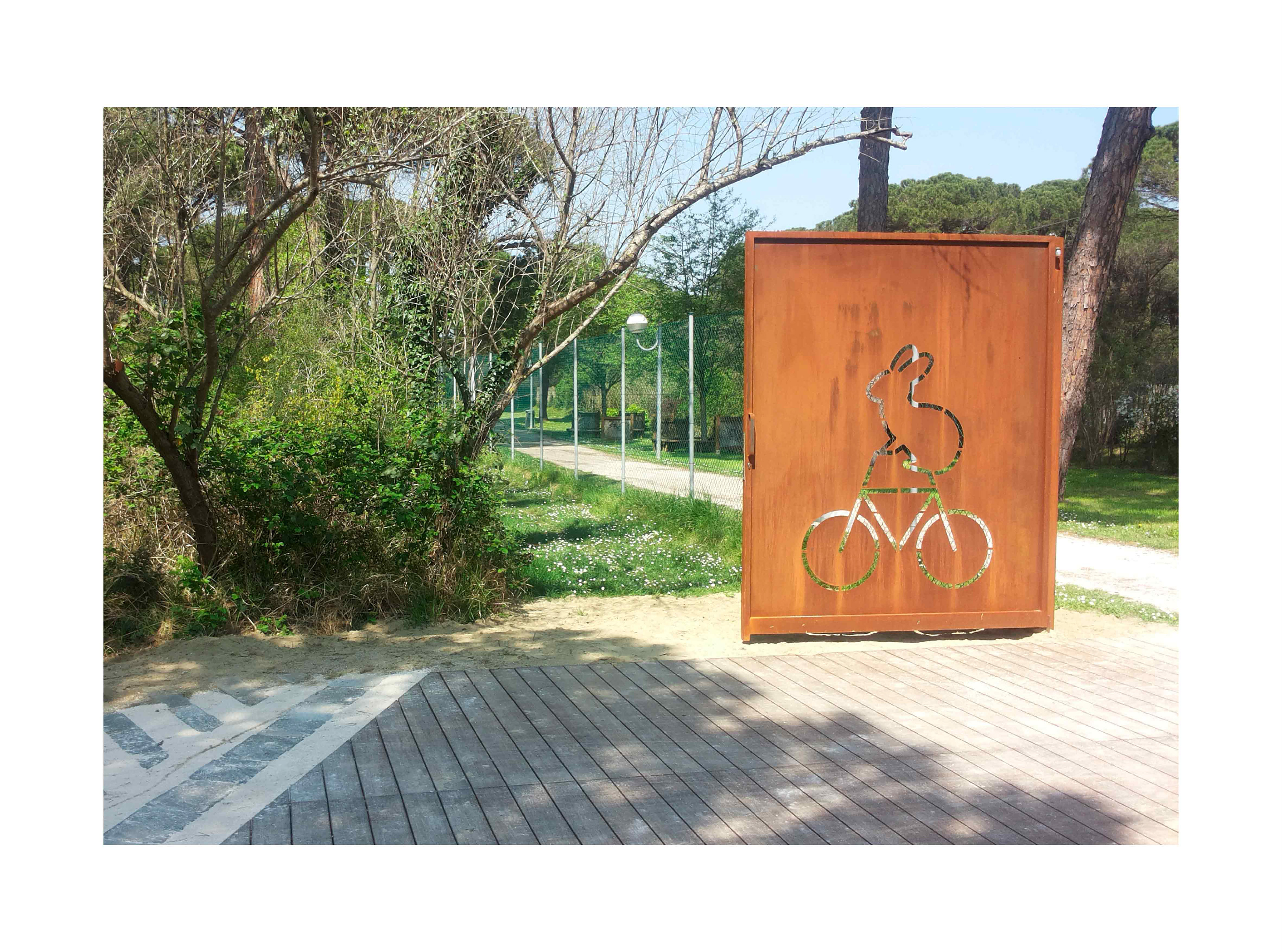 David Gil — Parco Naturale Cervia, Environmental graphics, gate