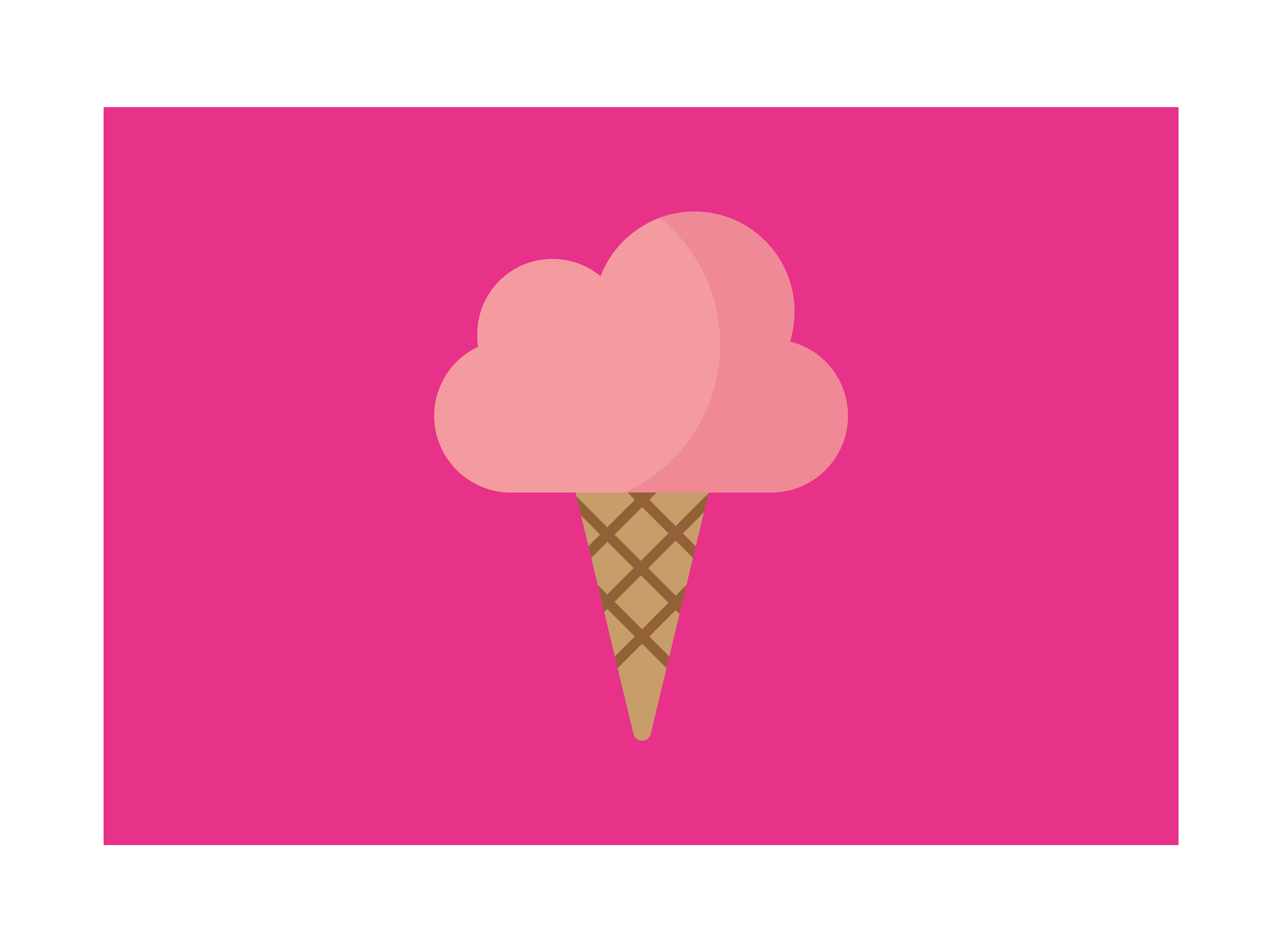 David Gil — Ice cream shop, illustration, detail