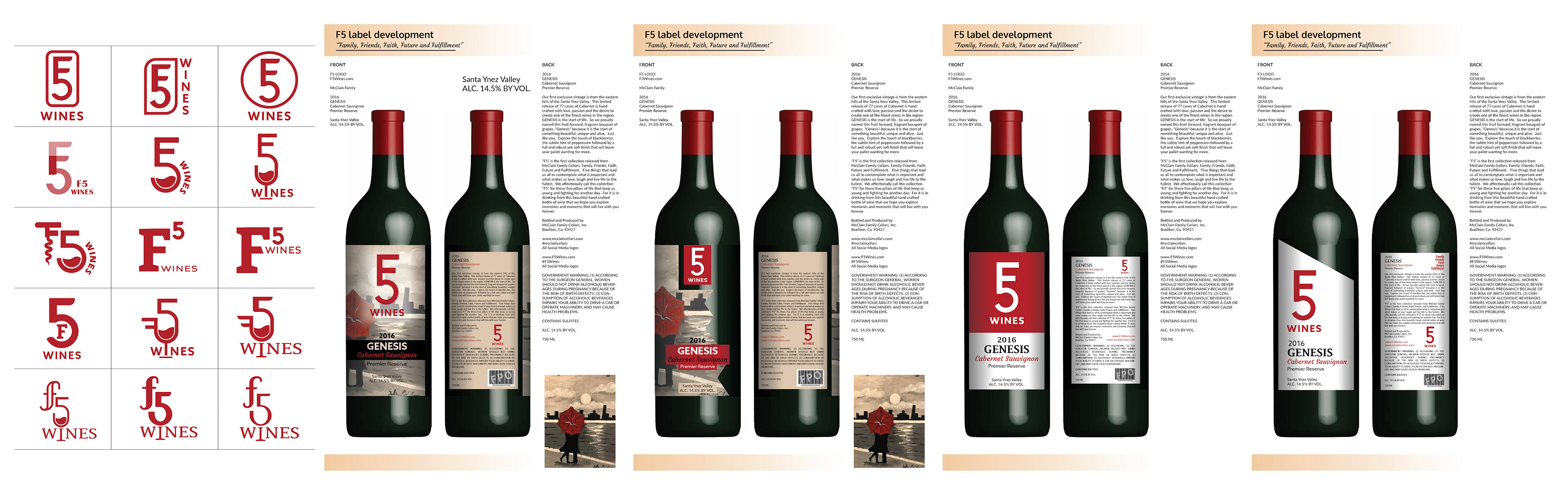 F5 Winery label concepts