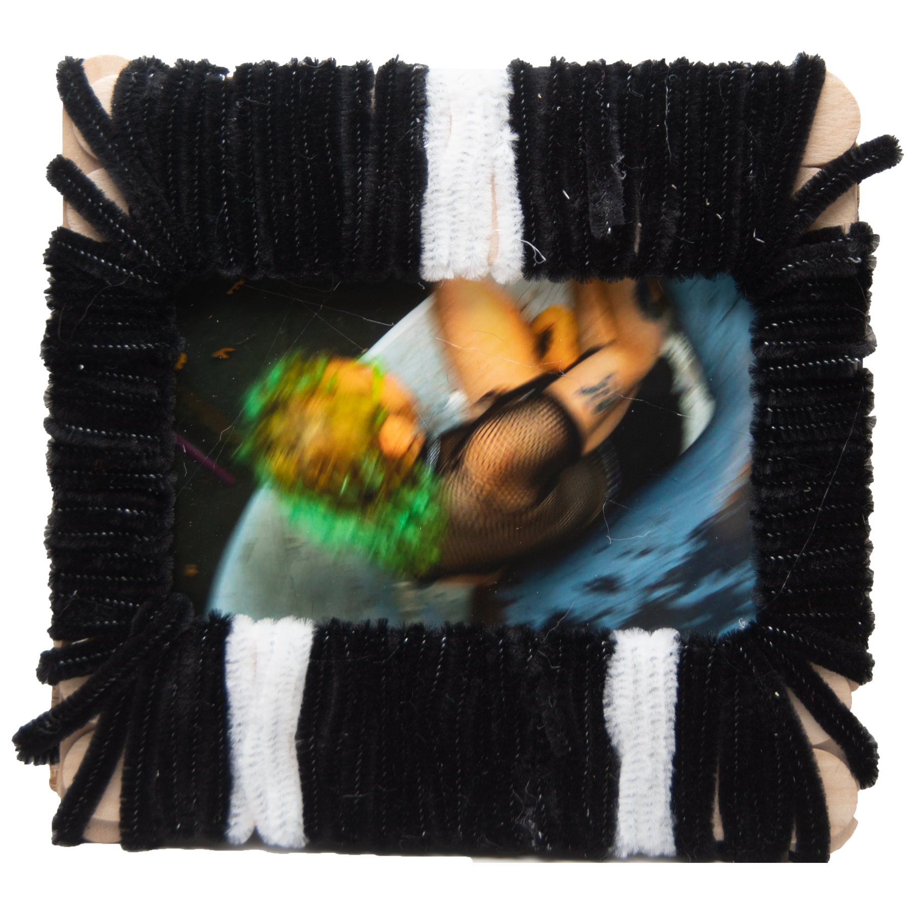 frankie sliding down the slide the first time we played on the playground at 7 am