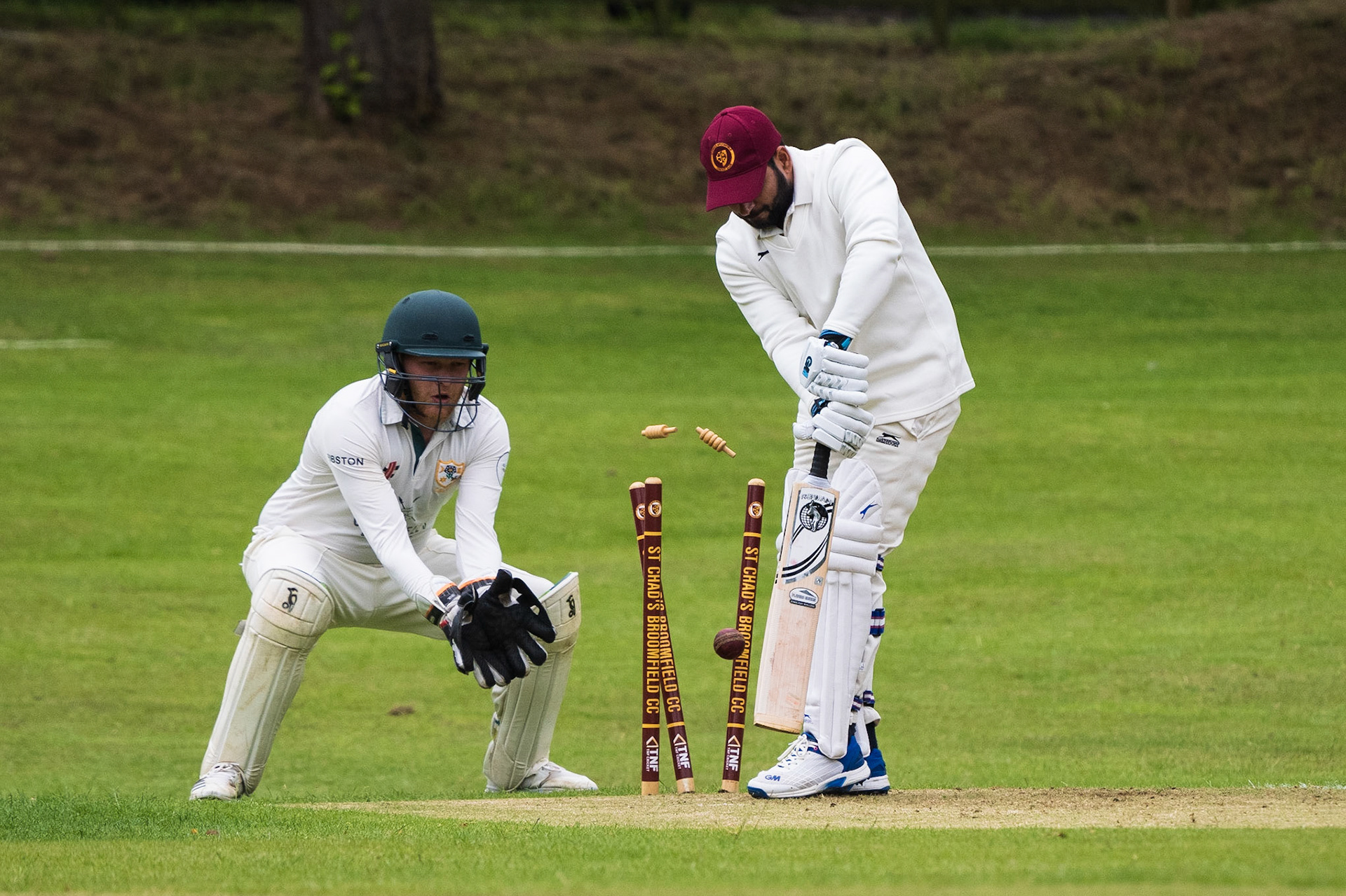 Week 22 of Peter Forsgård's 52 Week Challenge: "Color". Cricket can be quite colourful at times - players dress in "Whites", this was a "red" ball game on quite a "green" wicket!