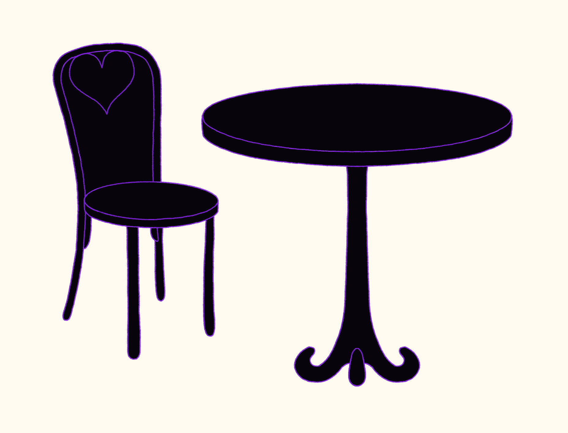 Chair & Table