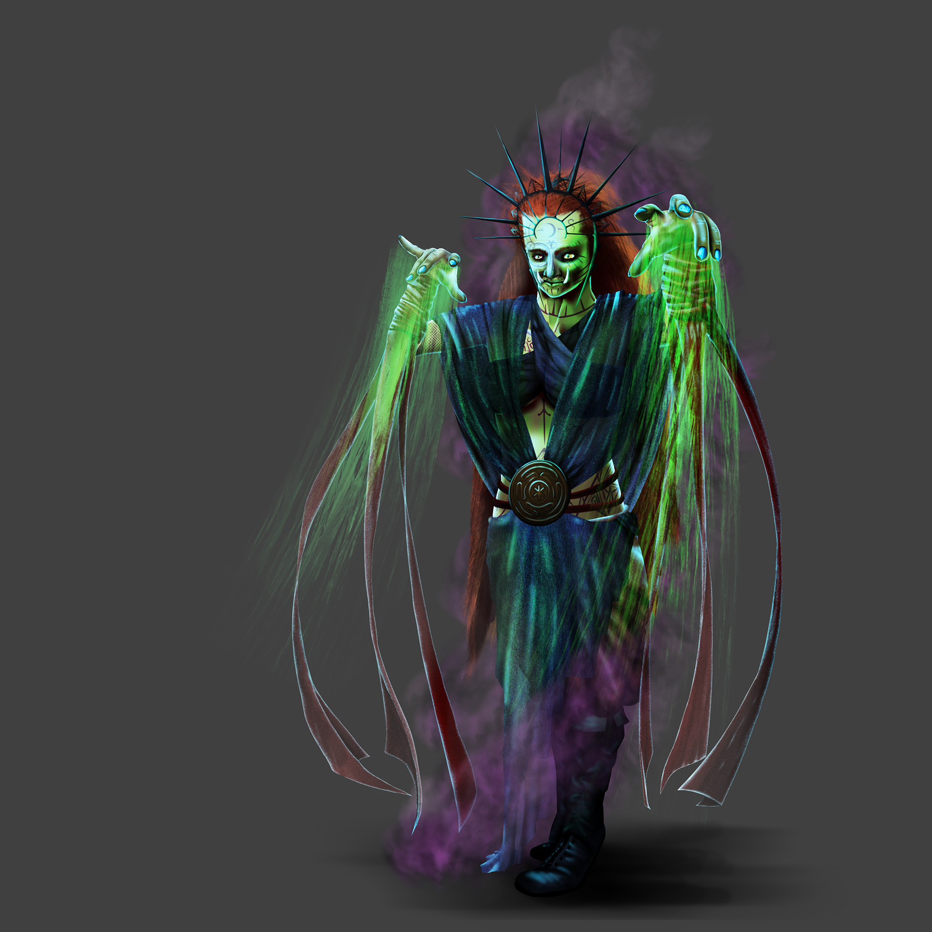 An orcish character for Dungeons and Dragons.