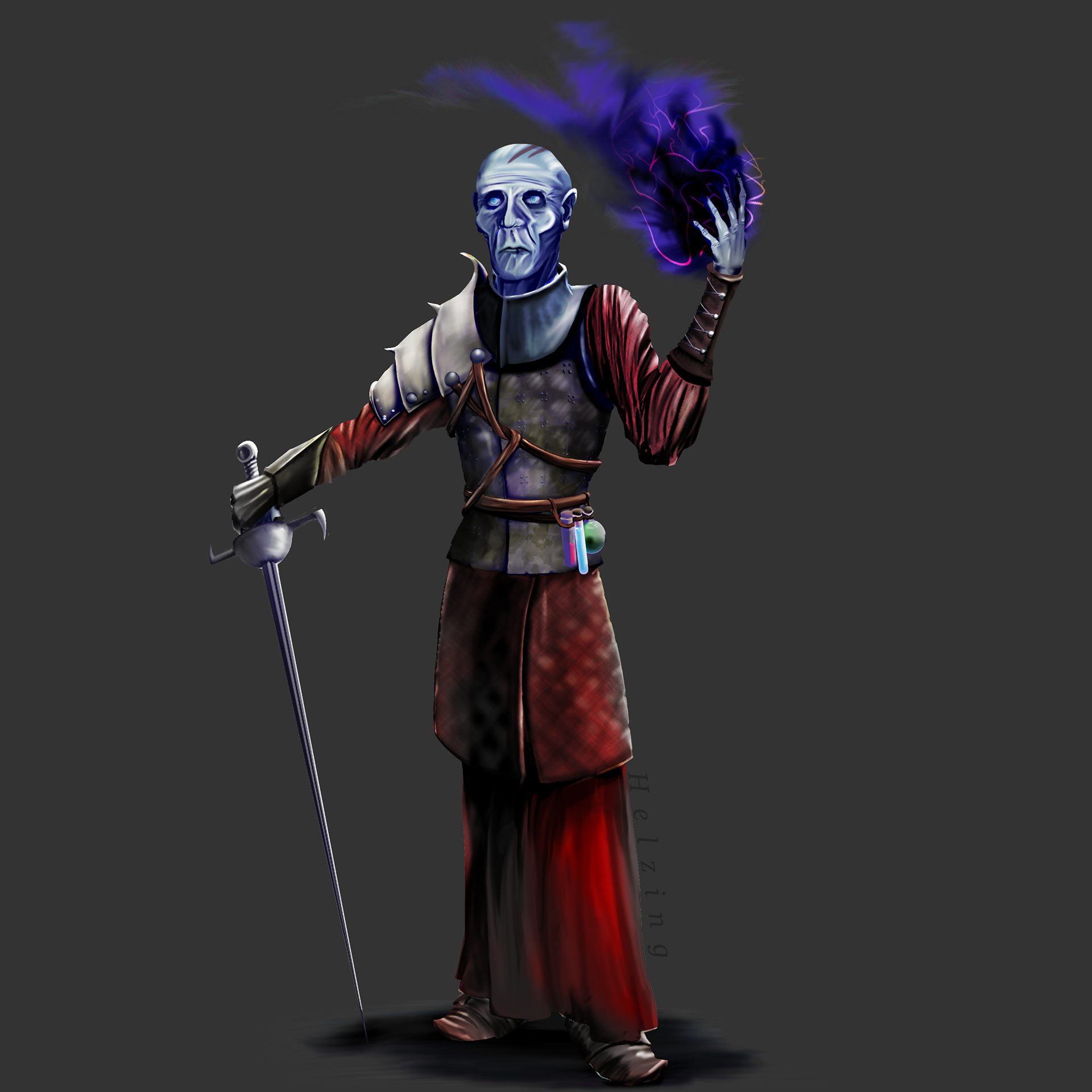 An undead character for Dungeons and Dragons.