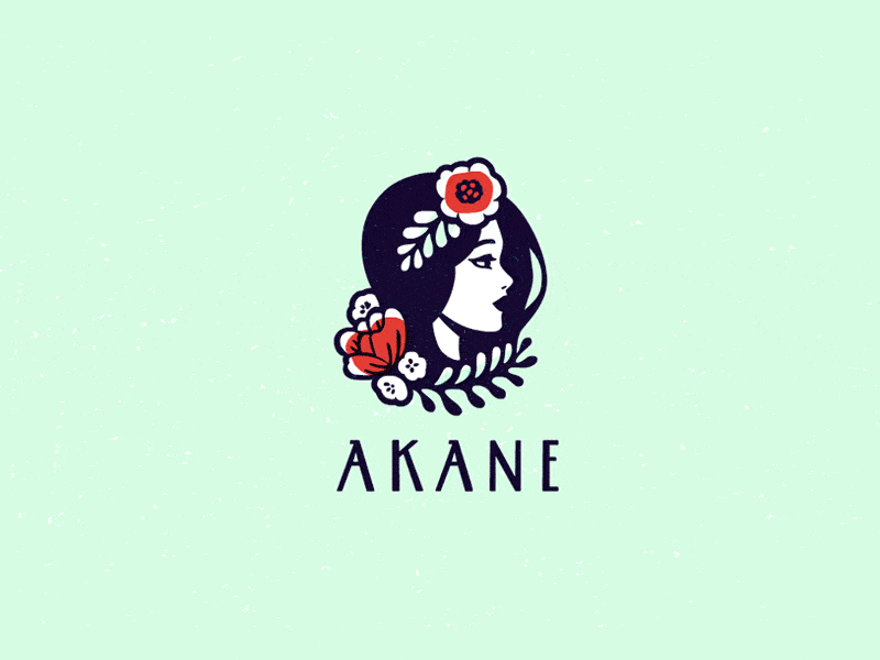 Akane logotype. Animated version.