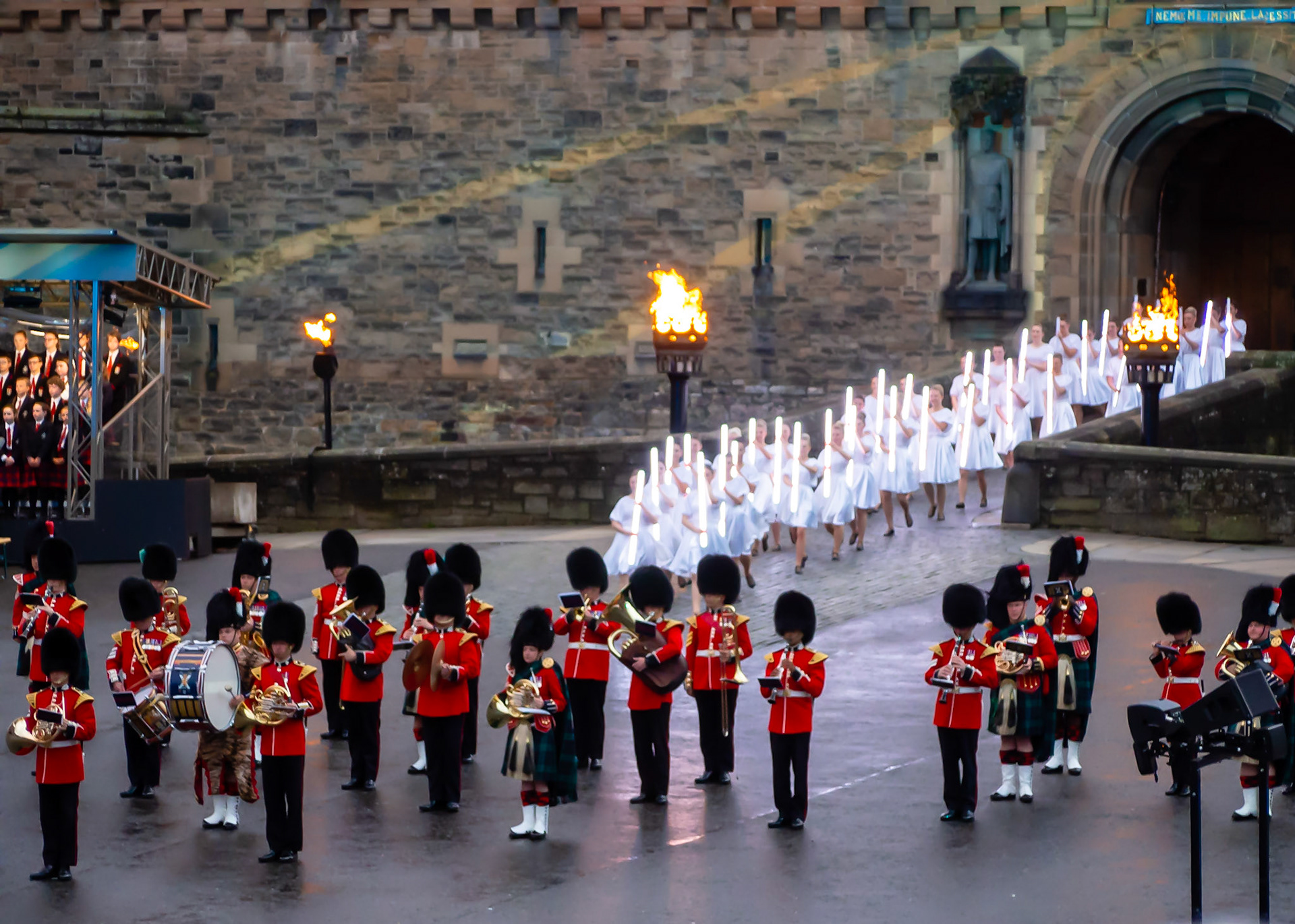 The Royal Edinburgh Military tattoo - mass pipes and drums