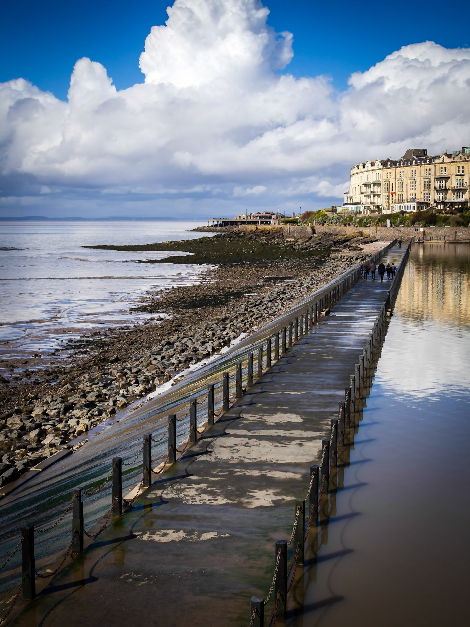 Big clouds at Weston-super-Mare Somerset