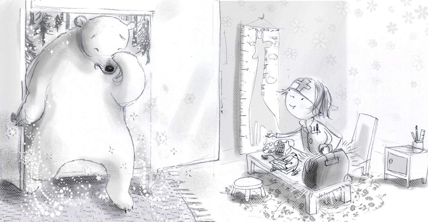 Sketch for Doctor Molly's first patient