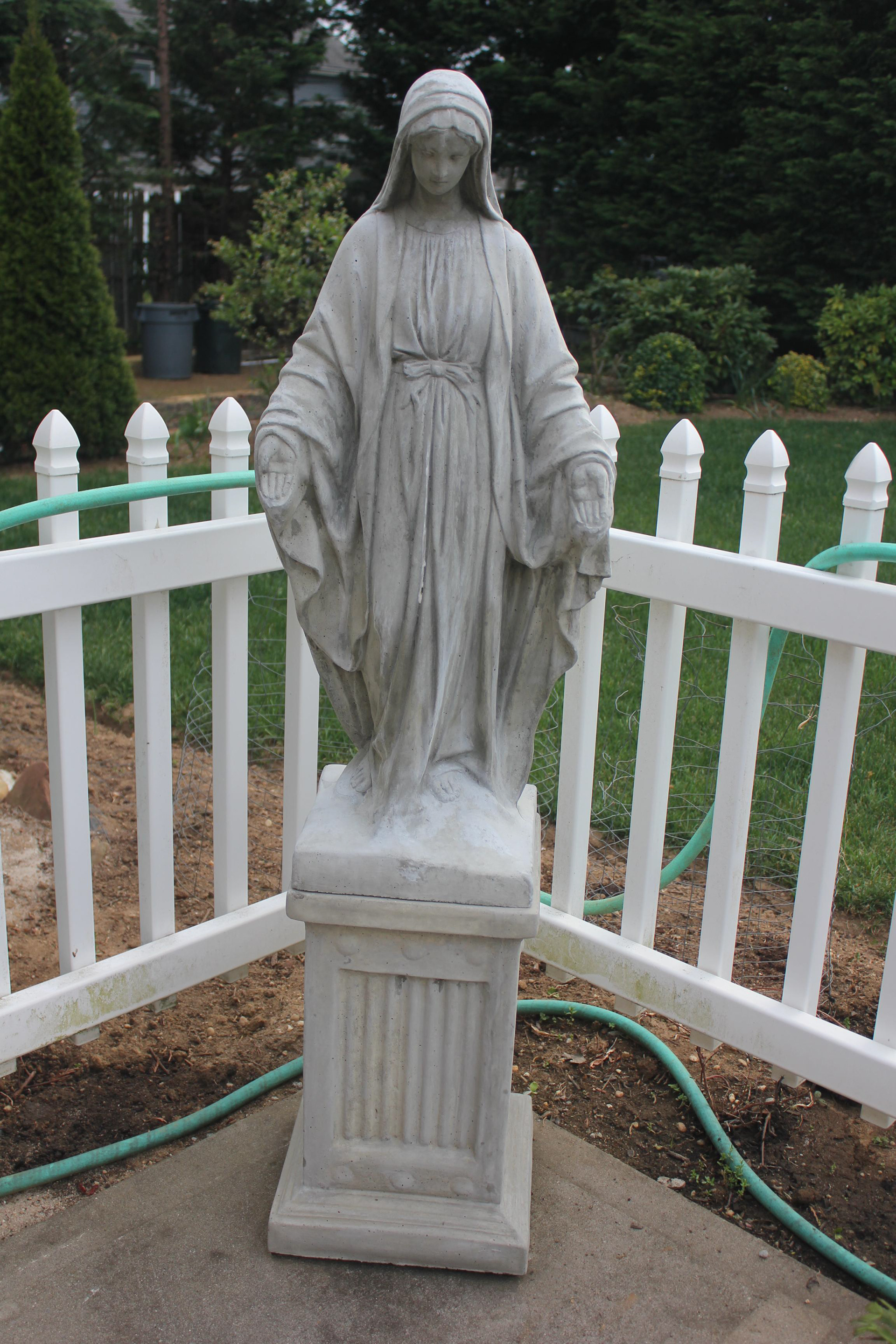 John's Concrete Art Virgin Mary Statue