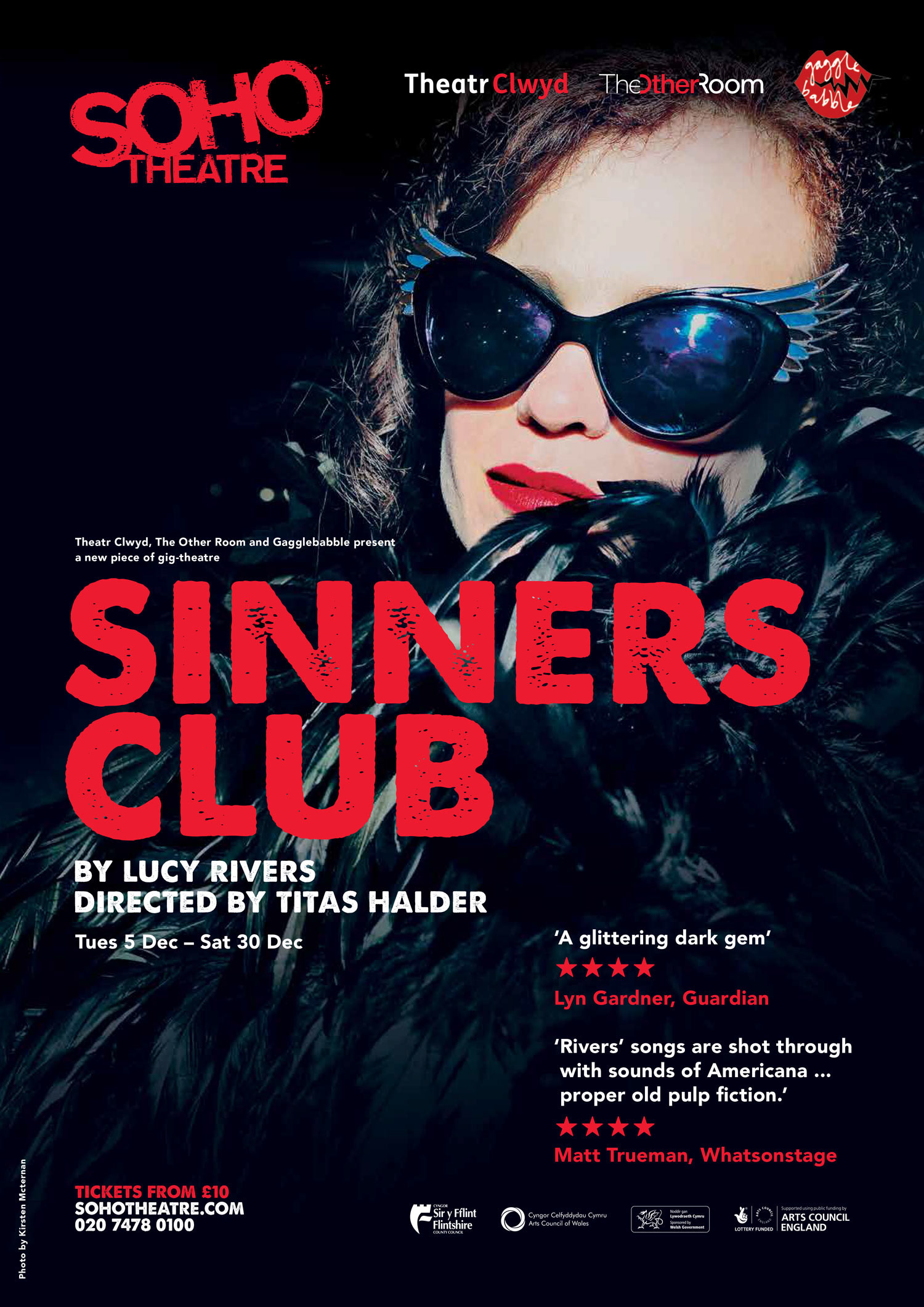 Poster Photography for Sinners Club for Gagglebabble Theatre & Soho Theatre