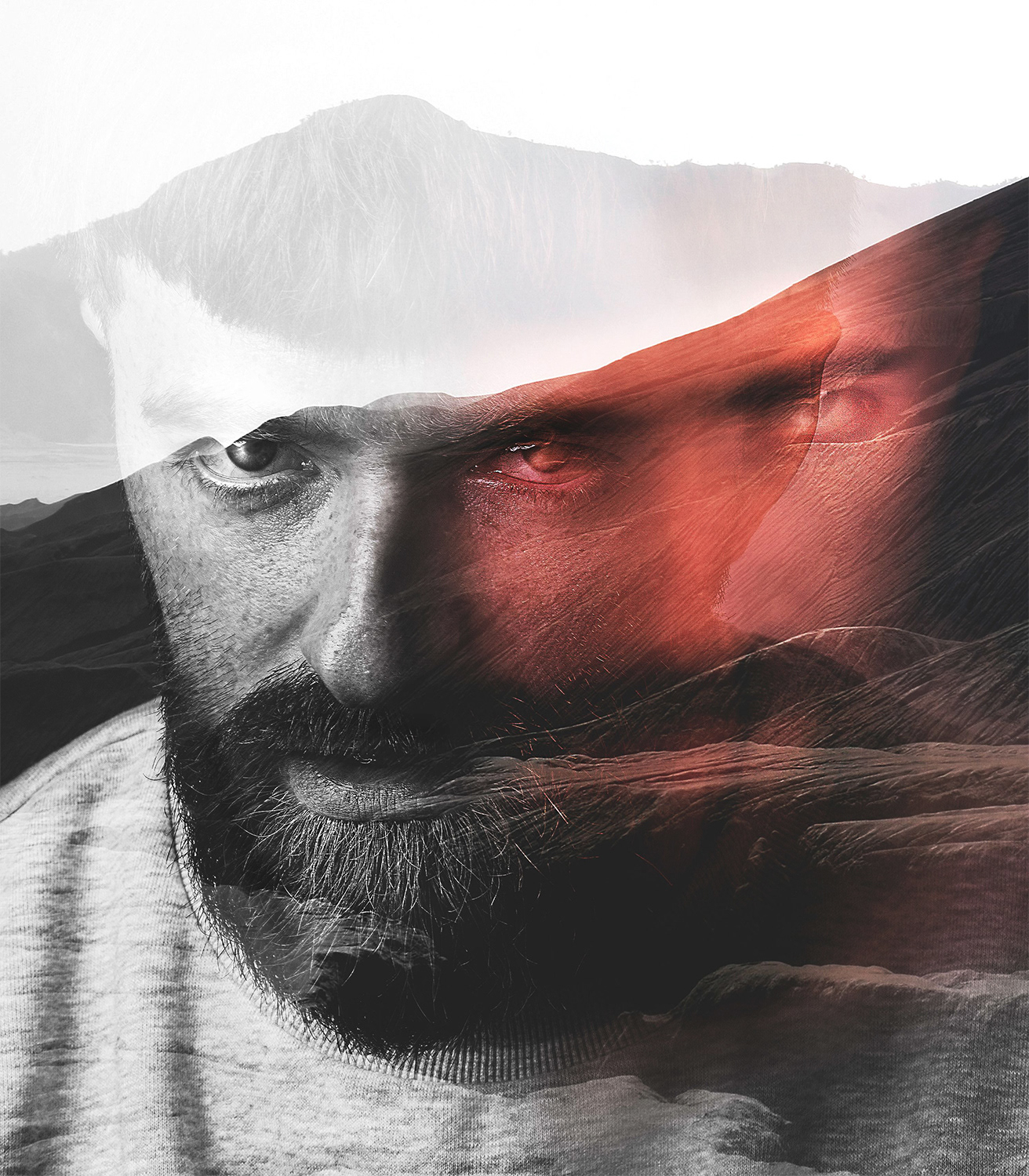 Poster photography for No Man's Land - A co production between Kyle Stead, The Sherman Theatre and RCT Theatre