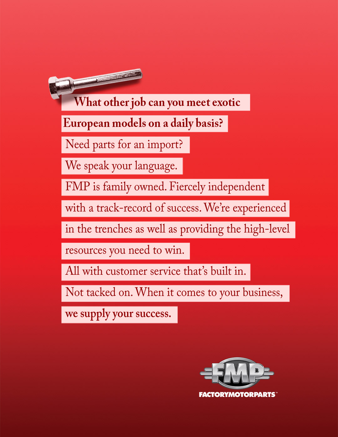 Full Page Magazine Ad