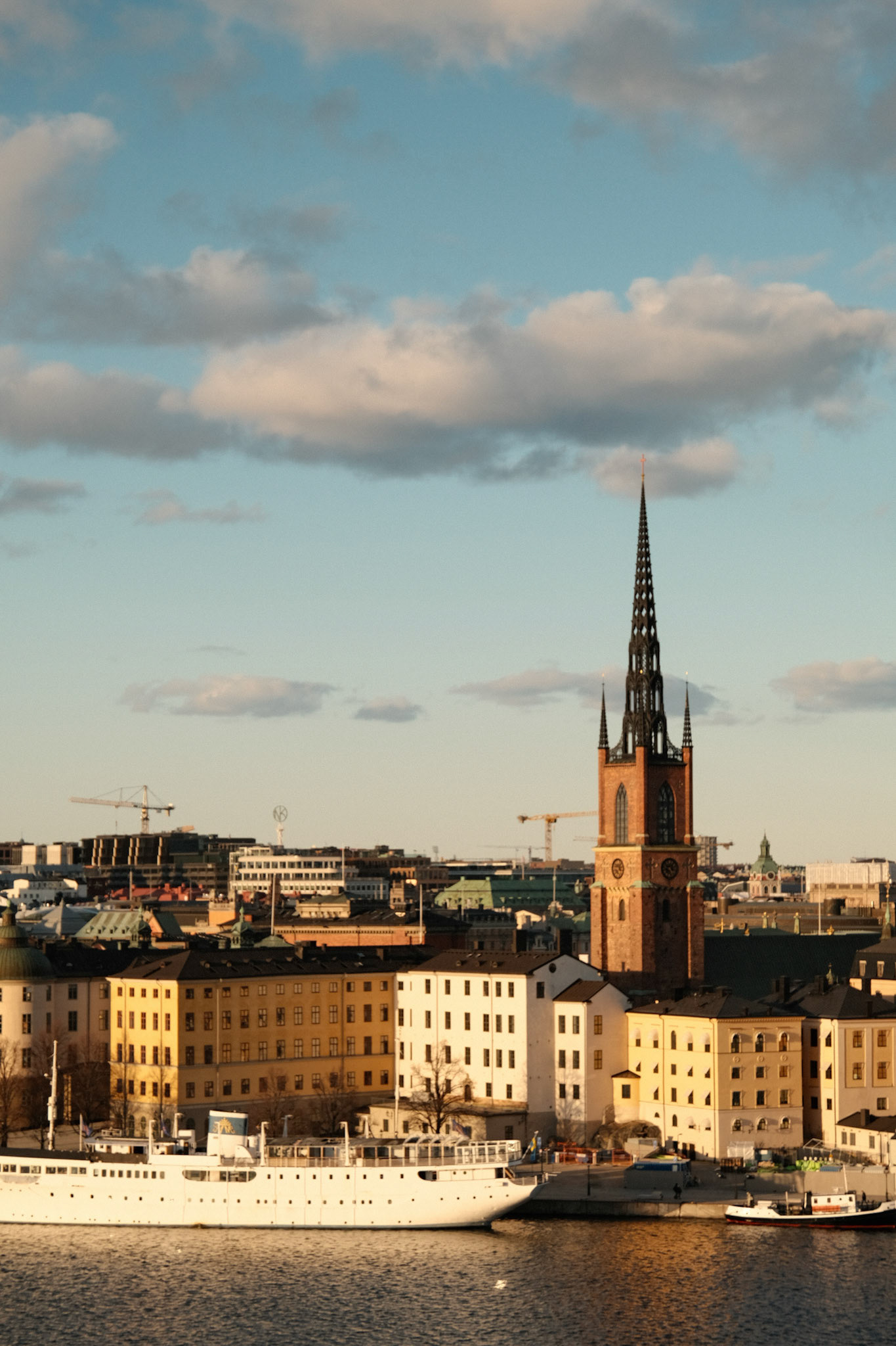 Afternoon glow over Gamla Stan.