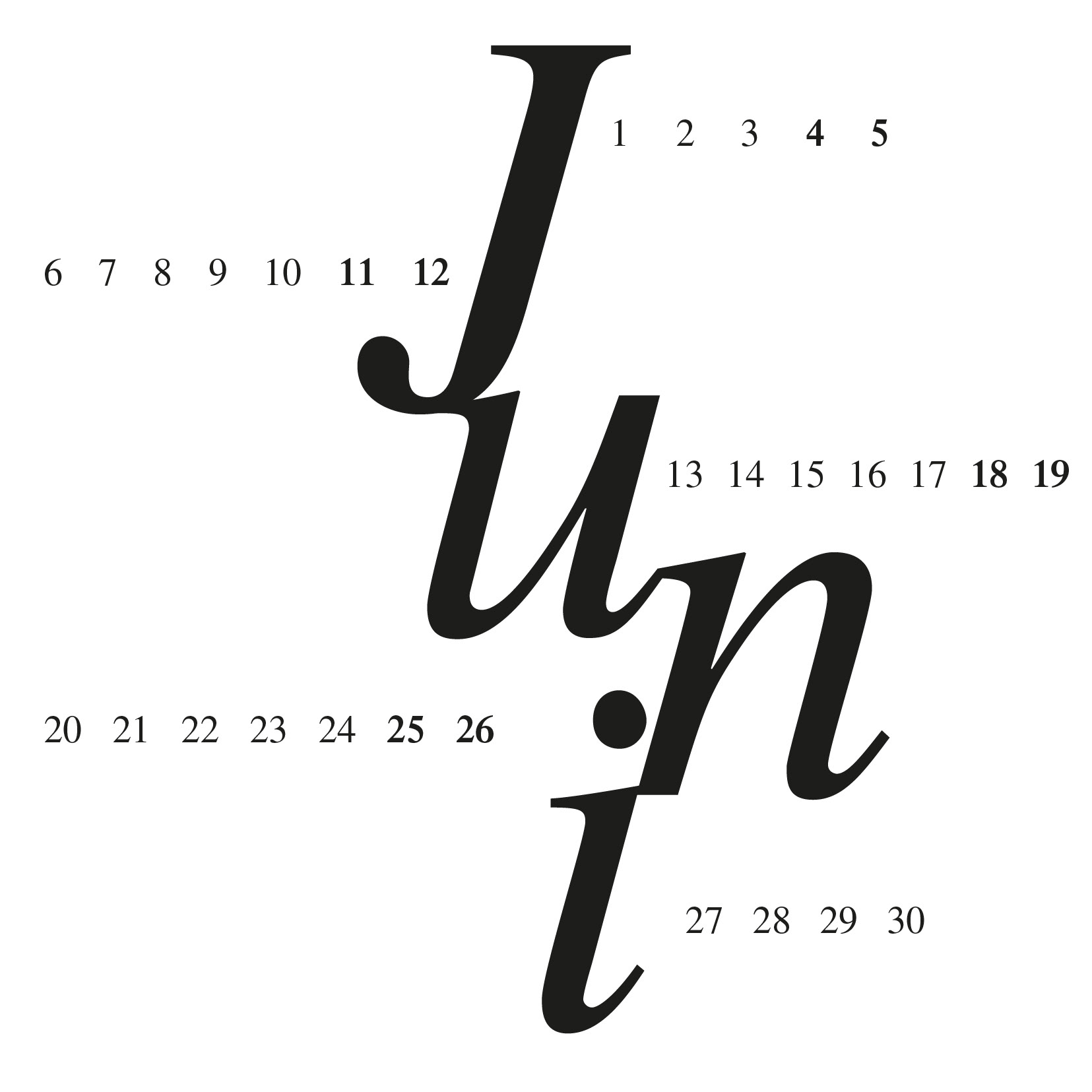 Kalender Juni