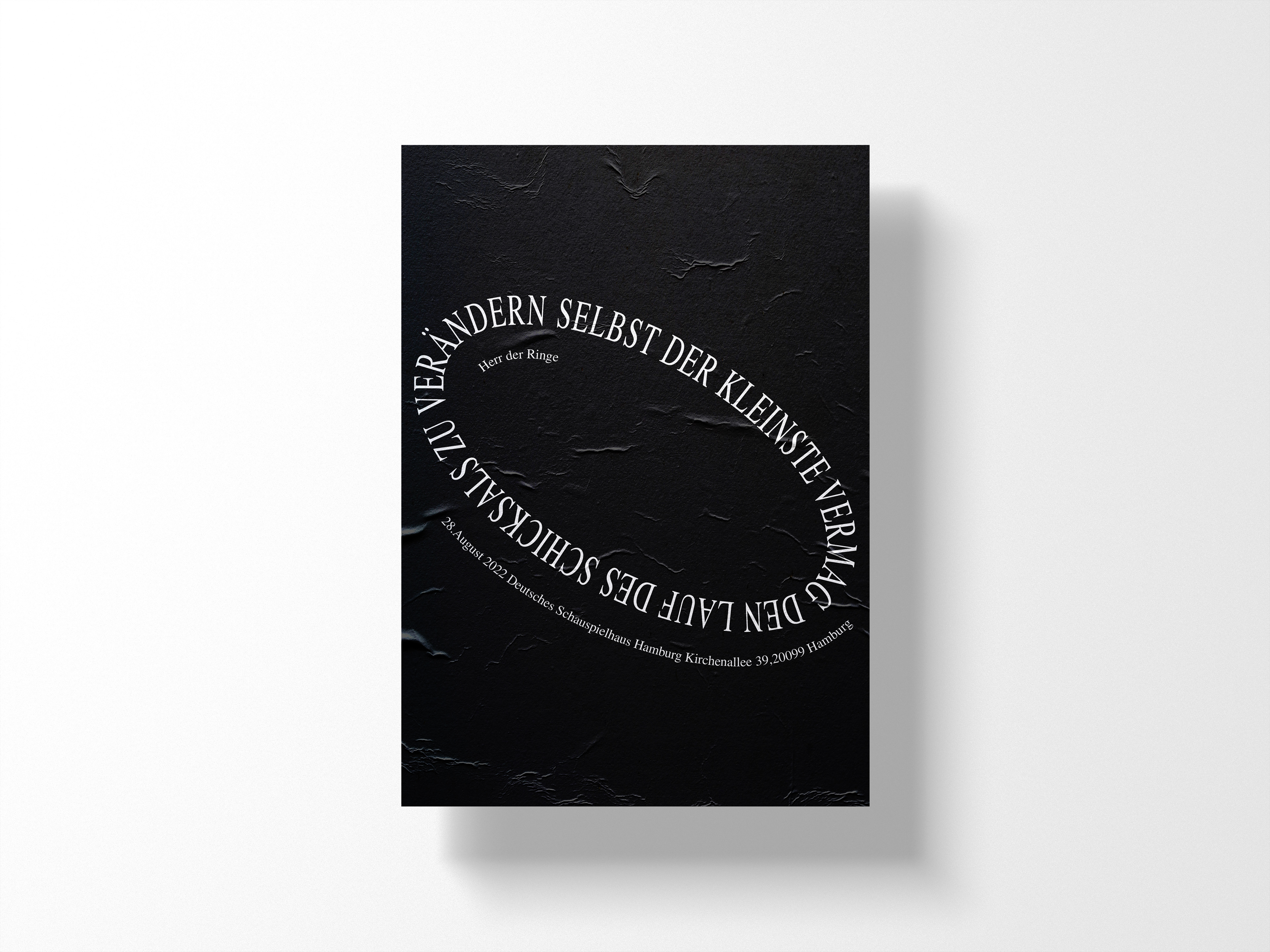 Theaterplakat - Herr der Ringe