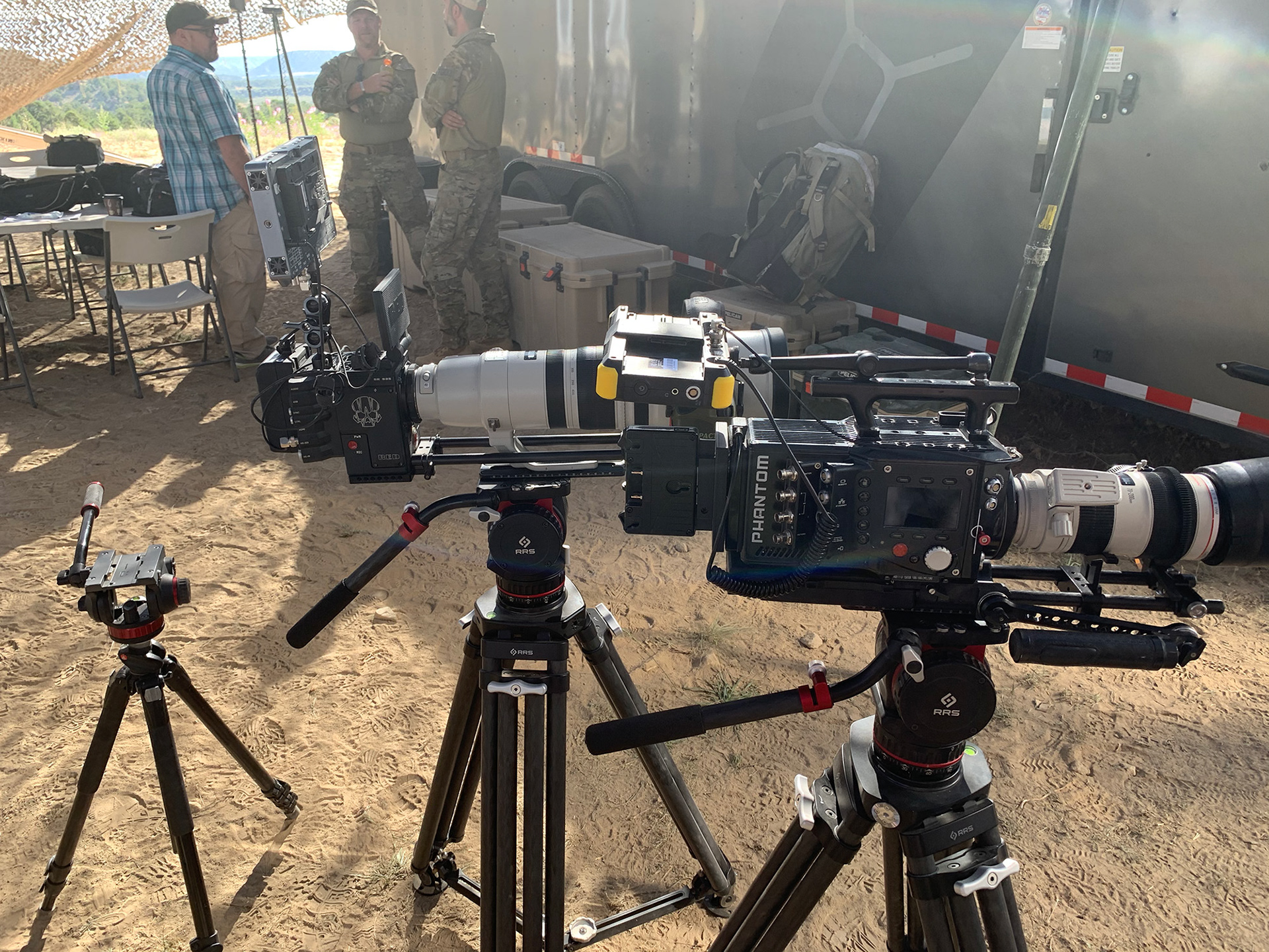 Some of the cameras and lenses used.