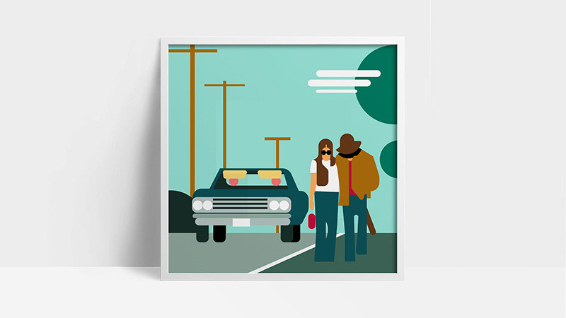 Tributes to album cover artwork sold as 12" prints