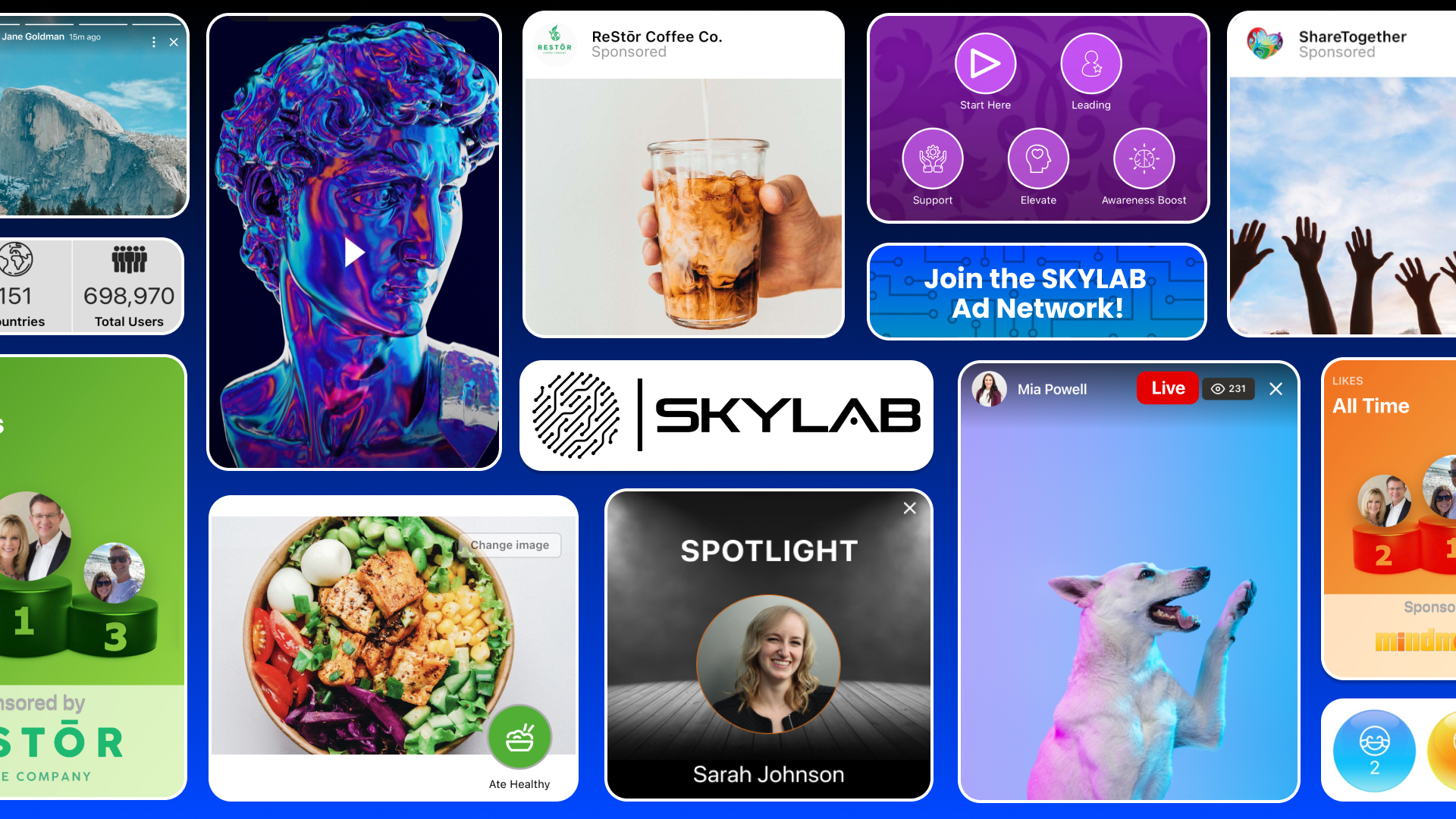 Skylab Features Display - Advertisement Network