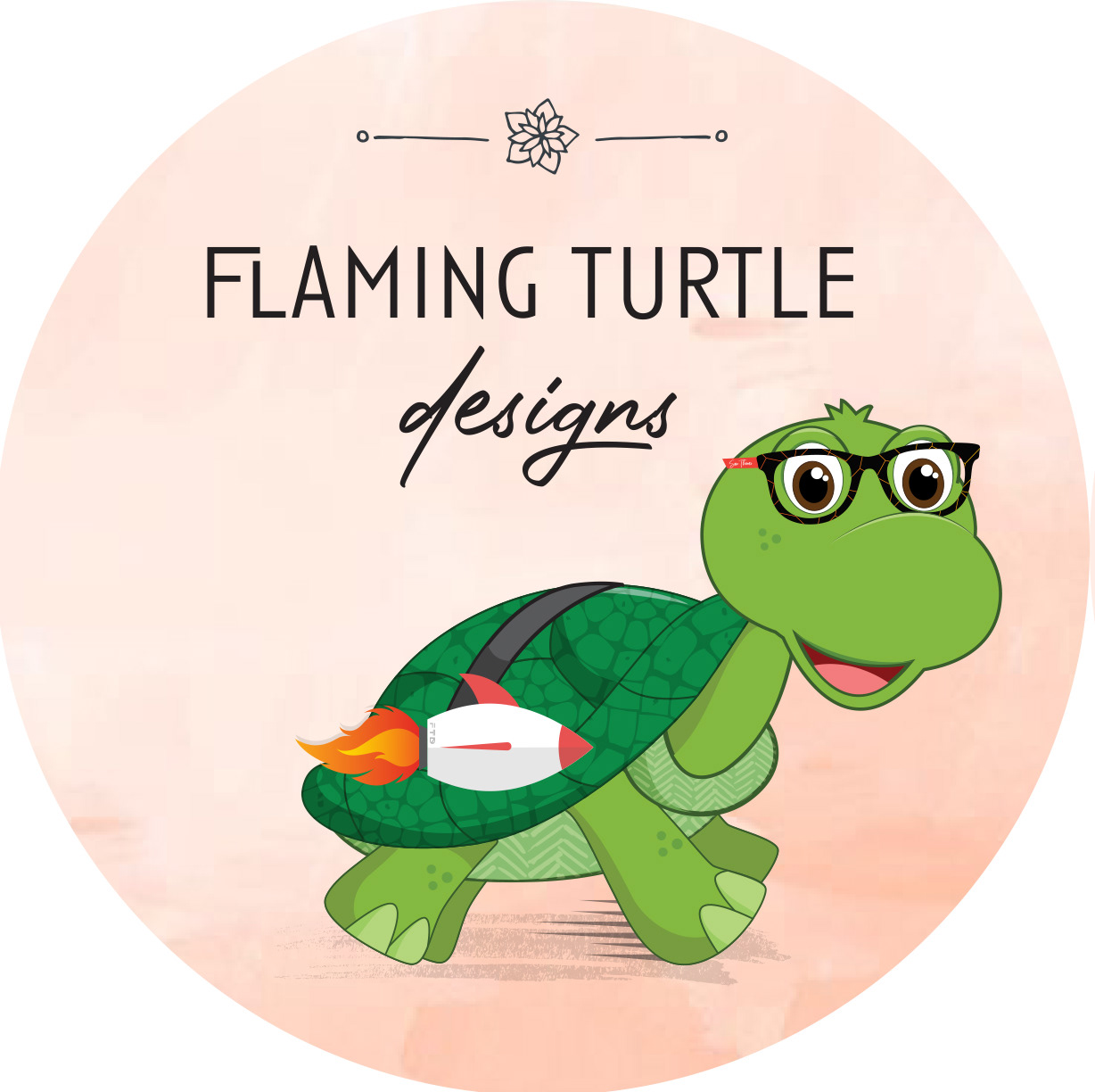 Flaming Turtle designs