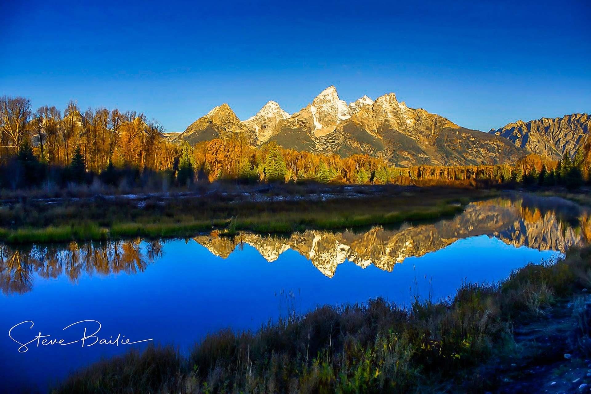 Grand Teton Sunrise Reflection