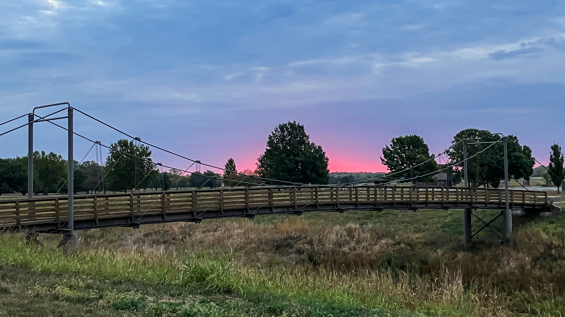Sunrise from campsite.