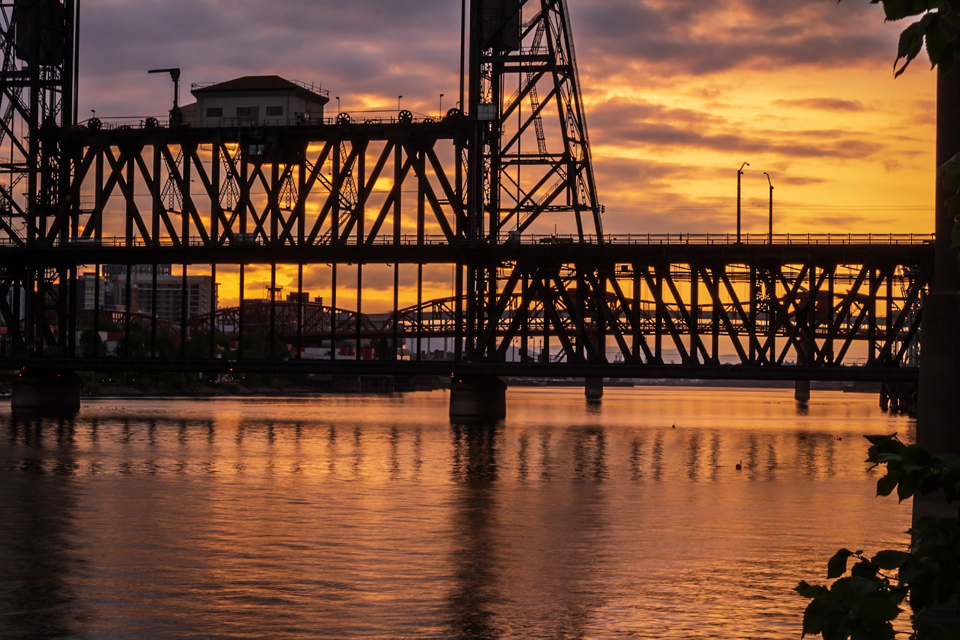 Portland Drawbridge Sunset