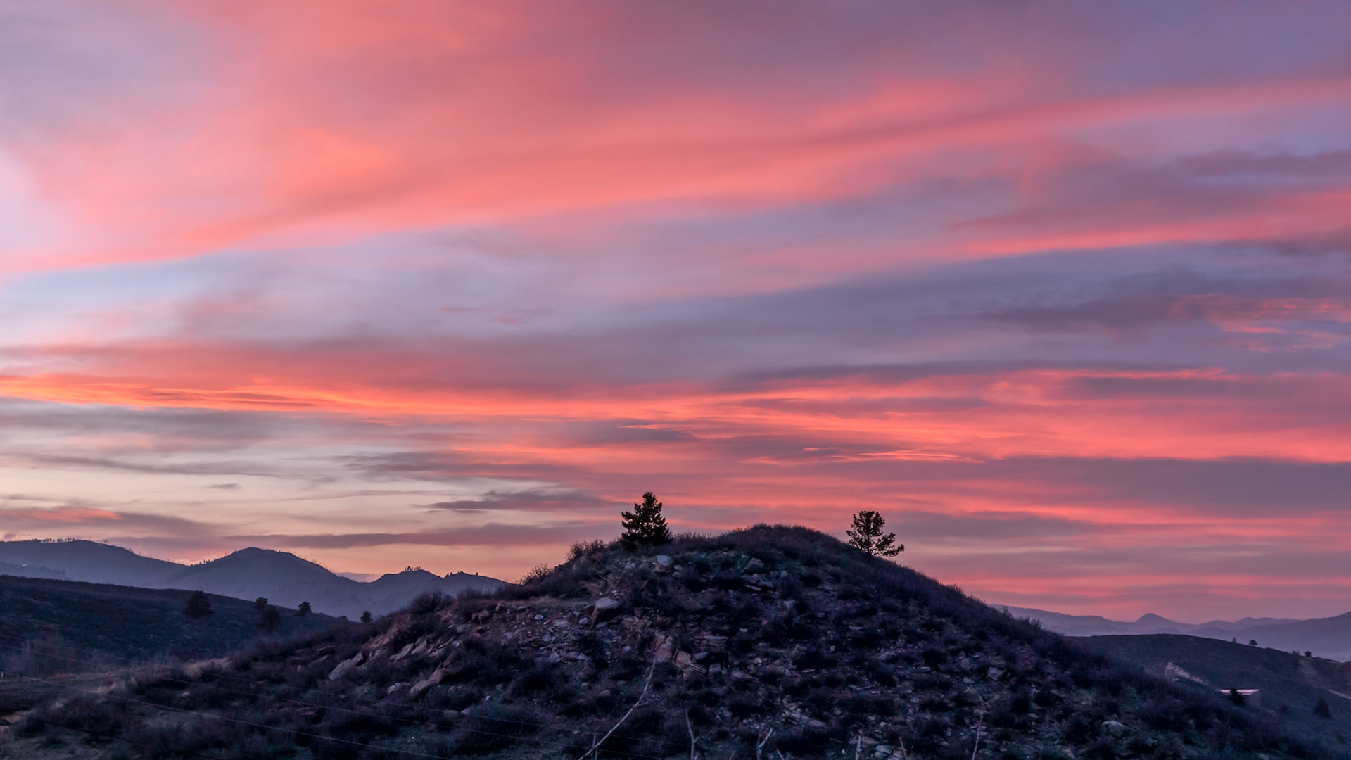 Sunset Horsetooth Reservoir CO.