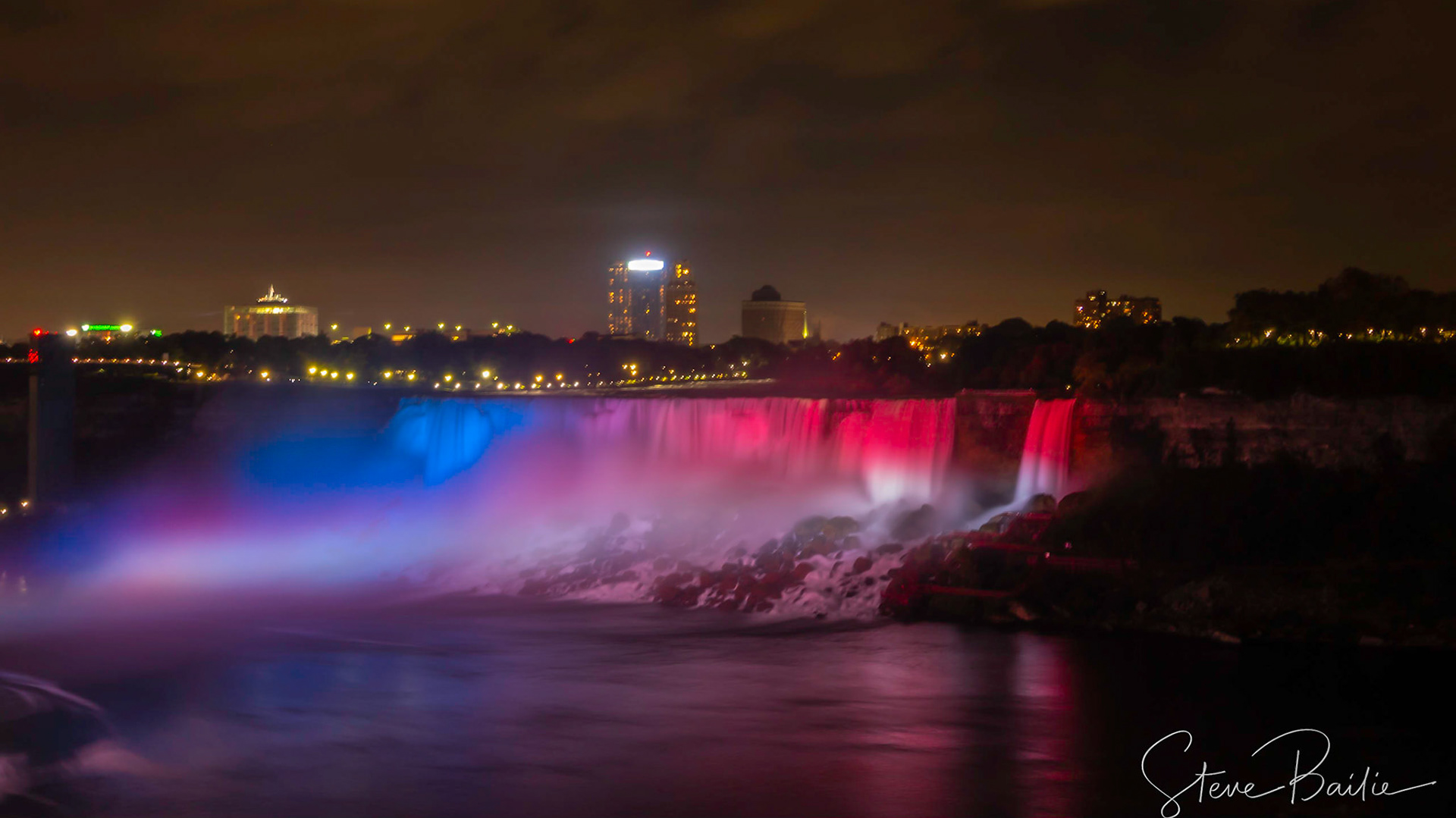 Niagara Falls from the Canadian side.